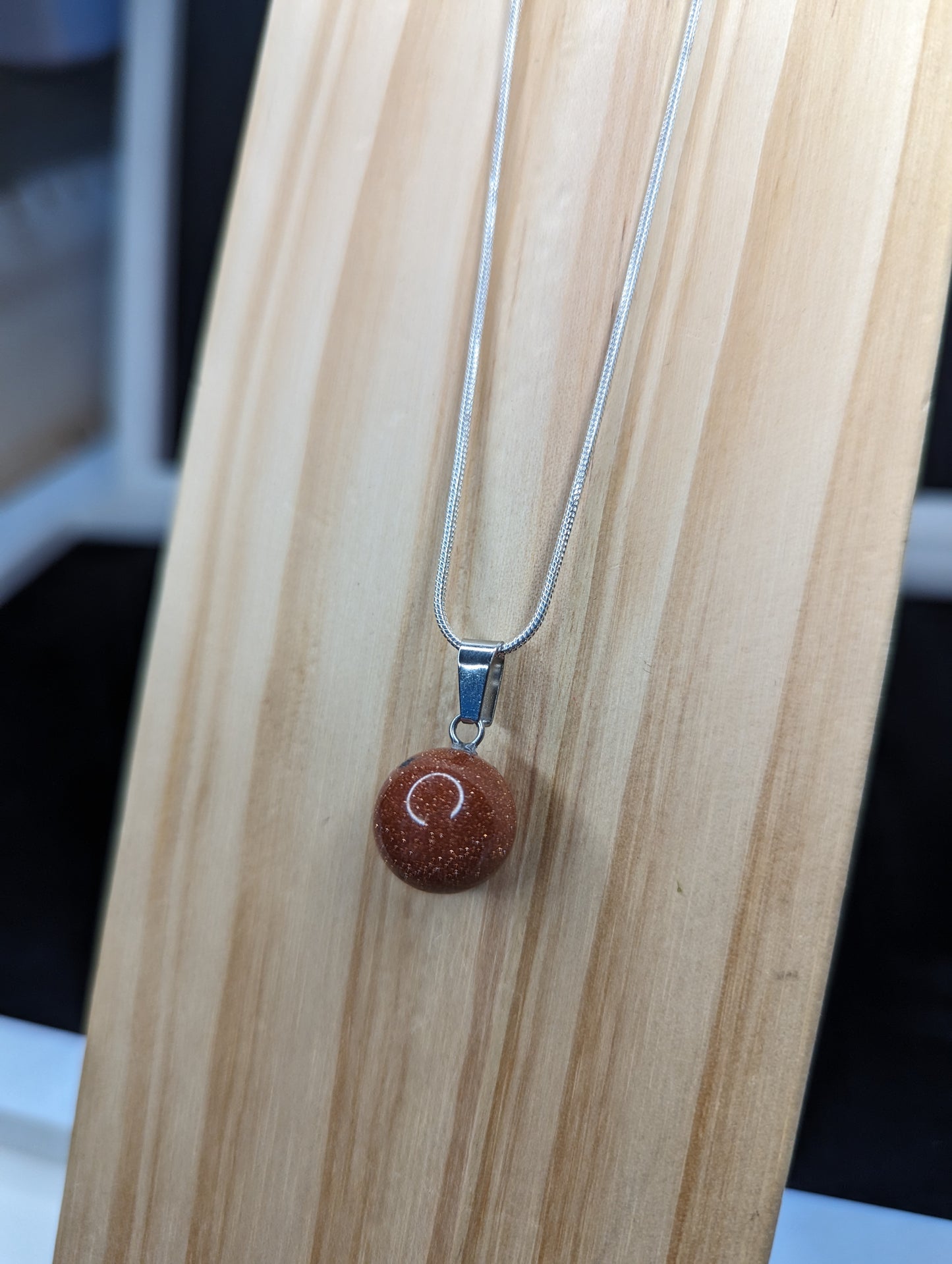 Sphere gemstone necklace image 3