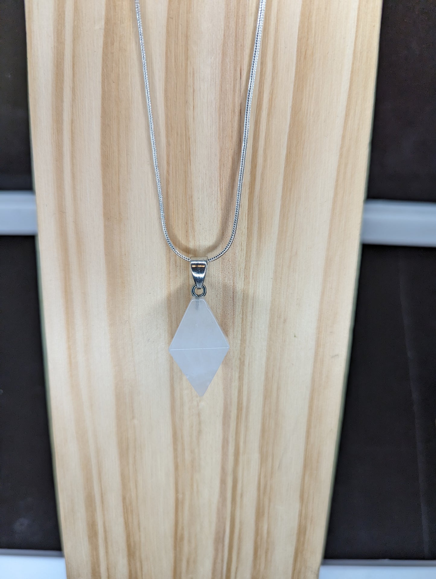 Diamond Point Gemstone Necklace image 2