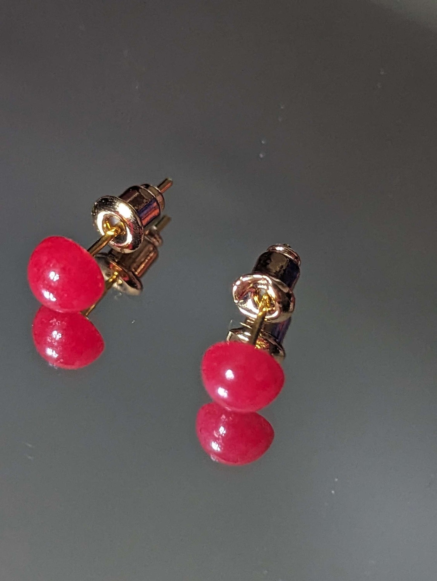 Gold Plated Gemstone Studs image 3