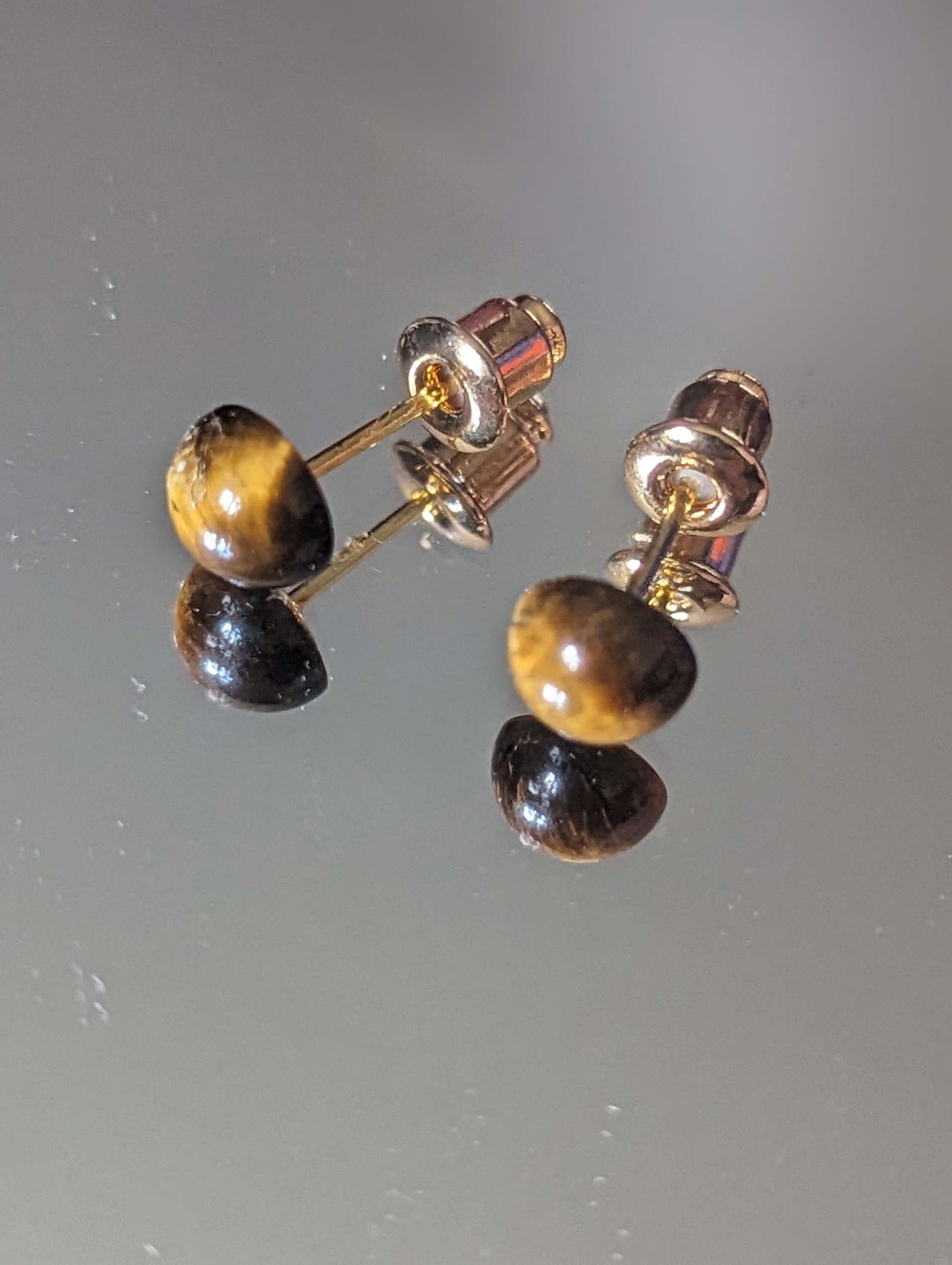 Gold Plated Gemstone Studs image 4