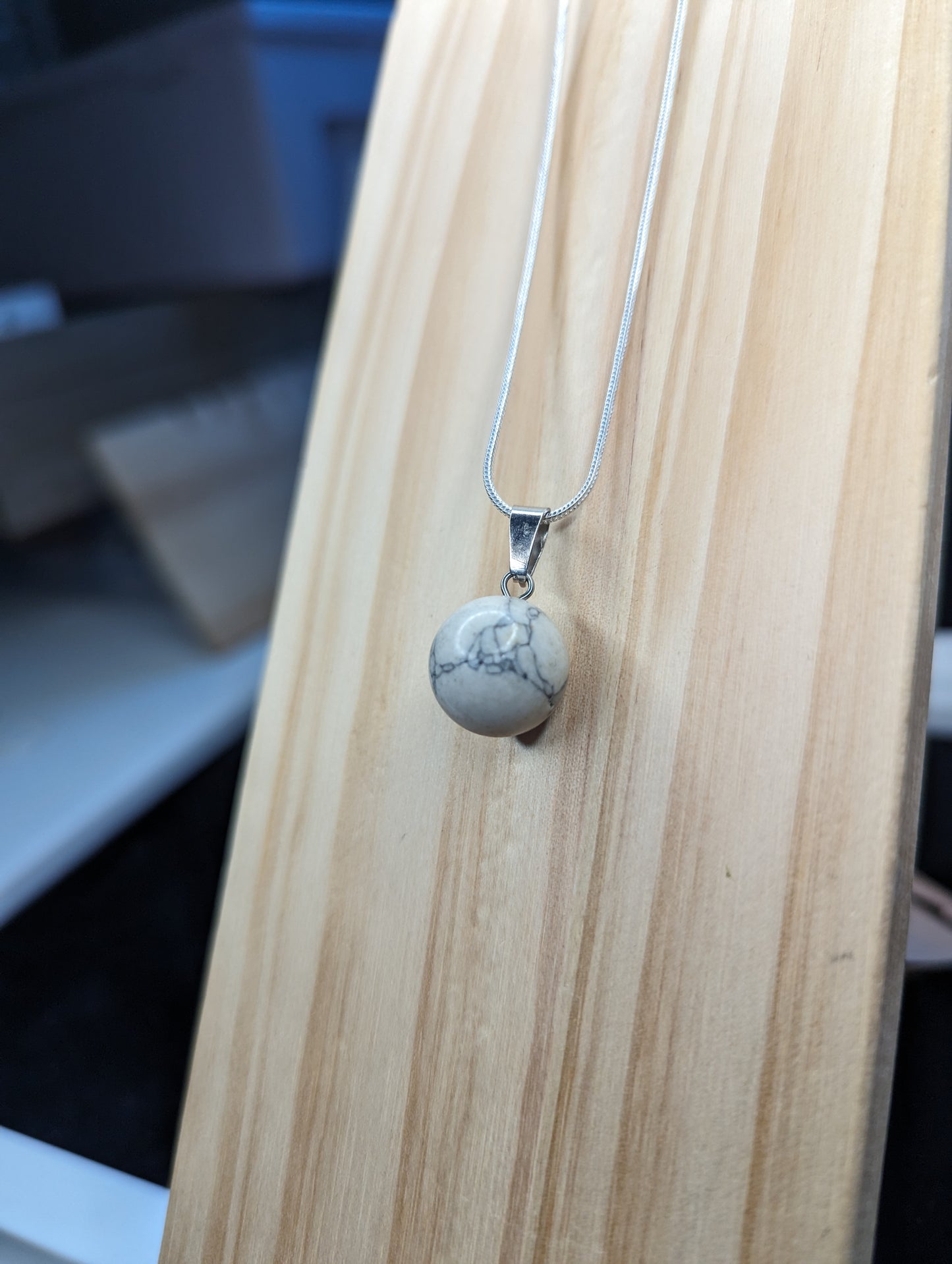 Sphere gemstone necklace image 0