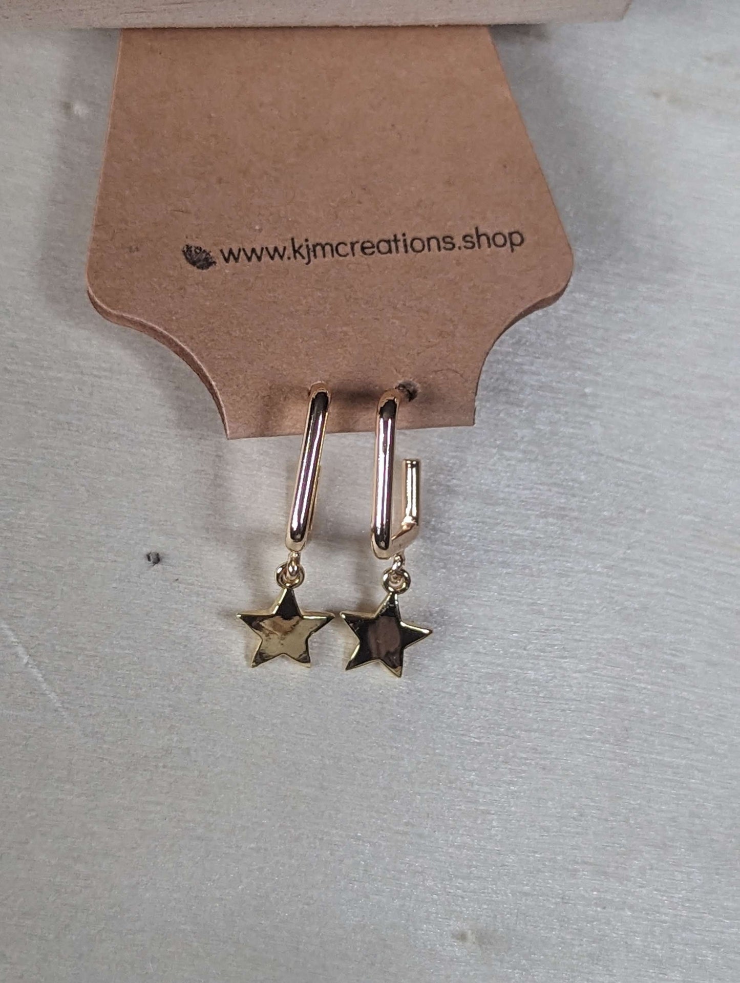 Square studded hoops image 5