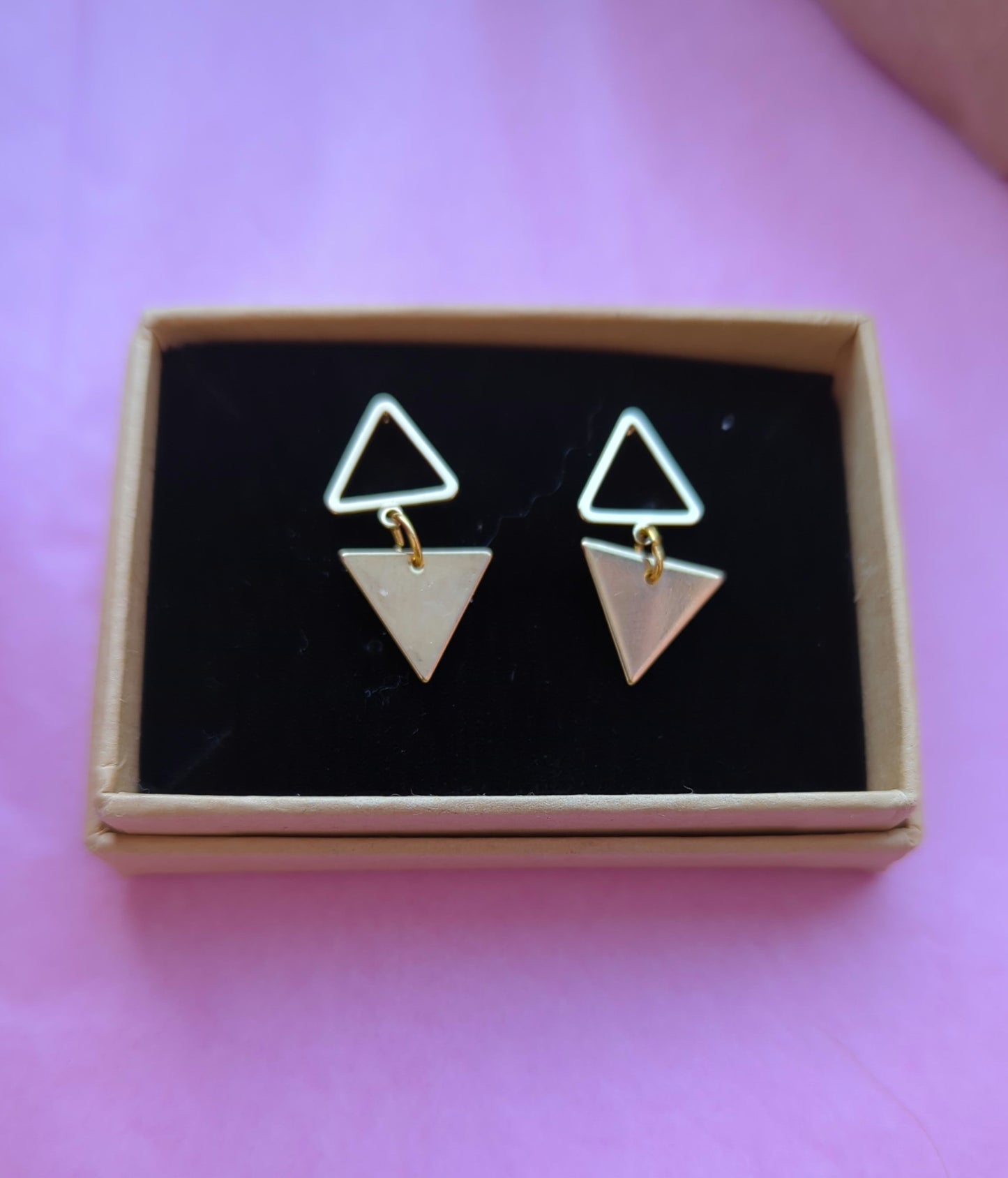 Double triangle studs image 0