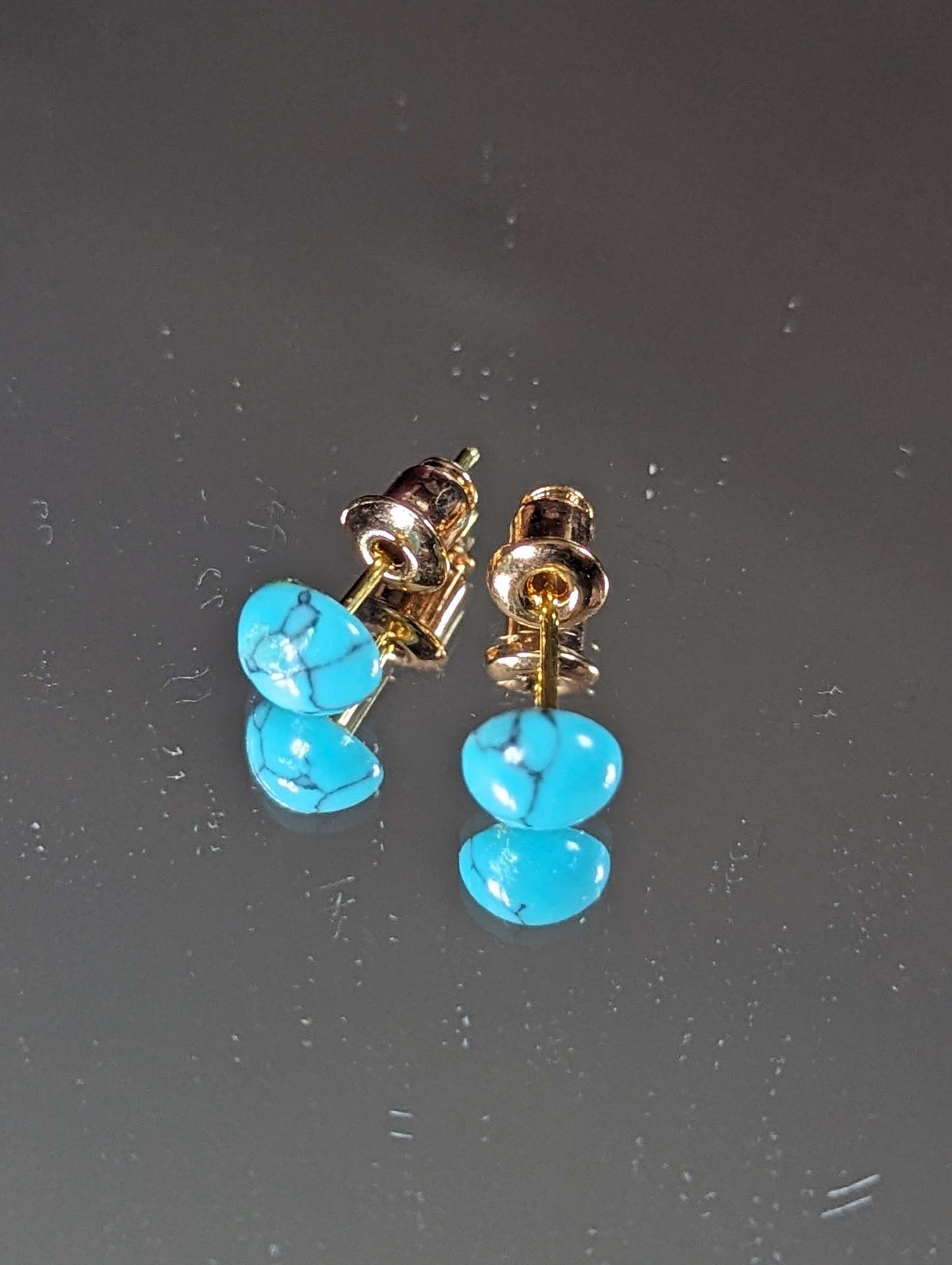 Gold Plated Gemstone Studs image 1