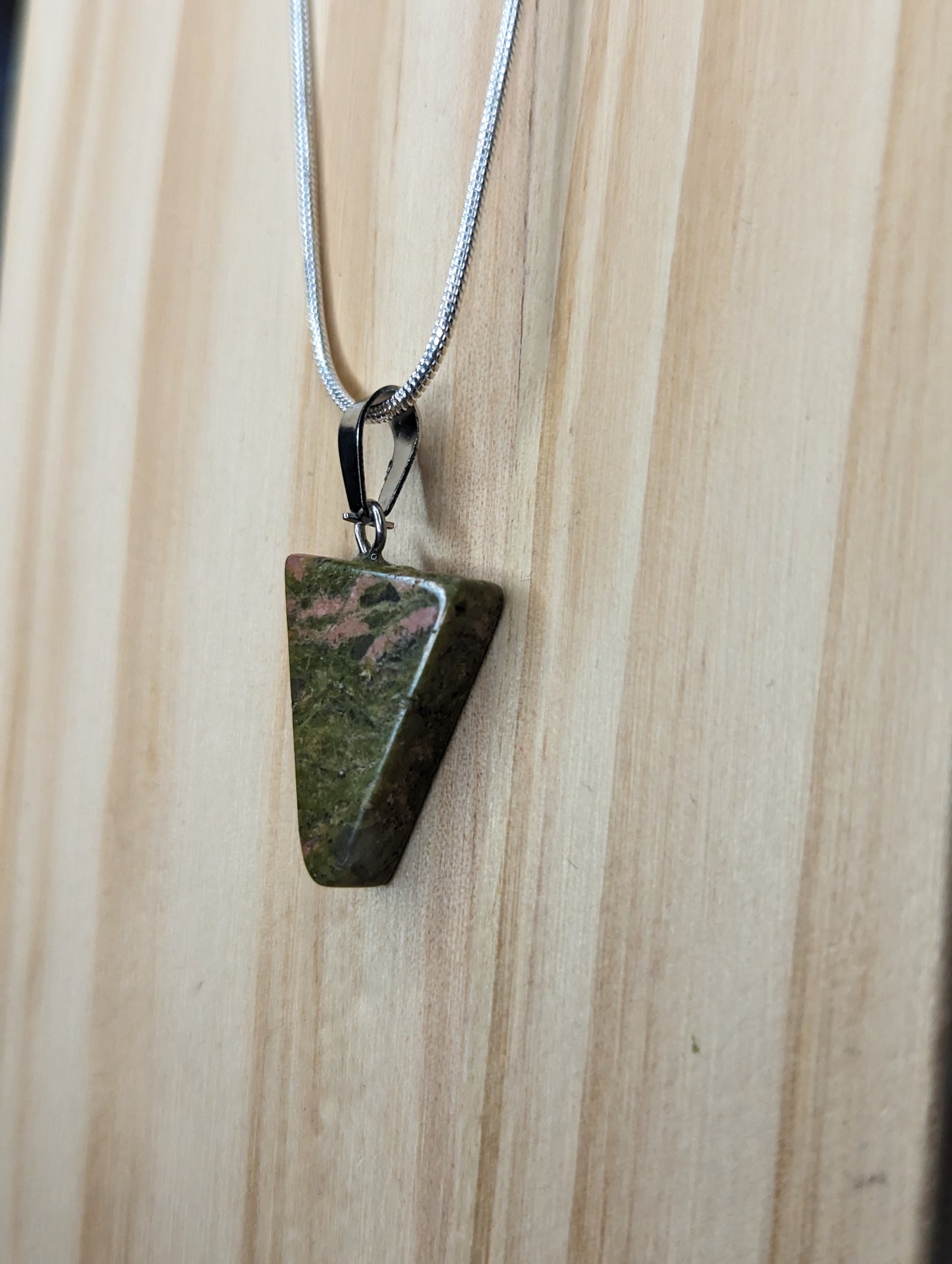 Triangle Gemstone Necklace image 1
