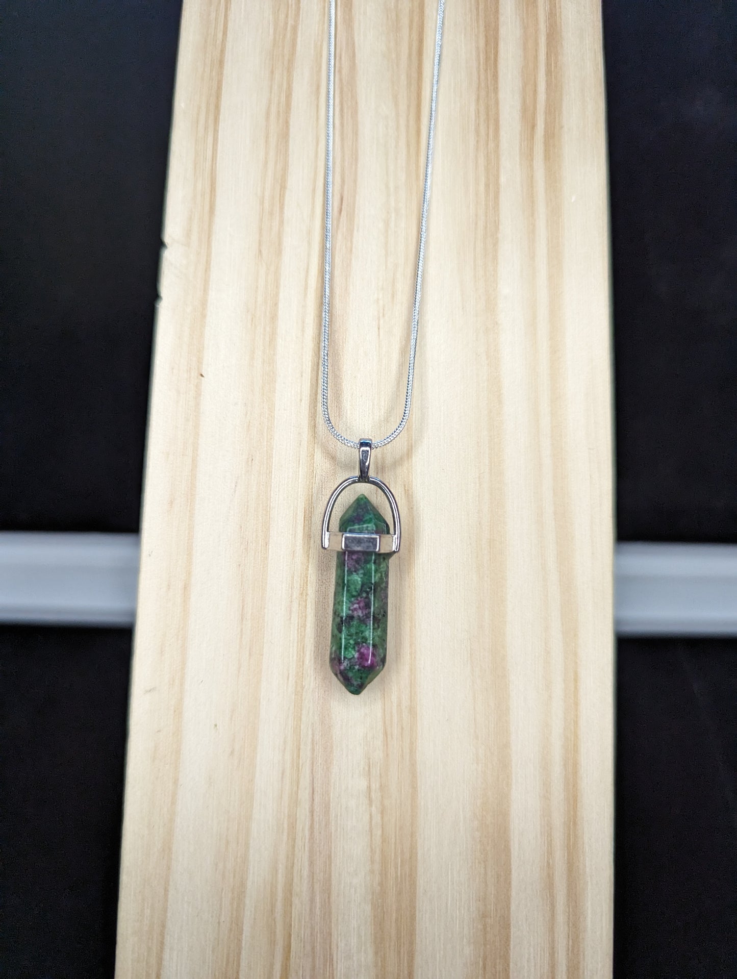 Bullet gemstone necklace image 1