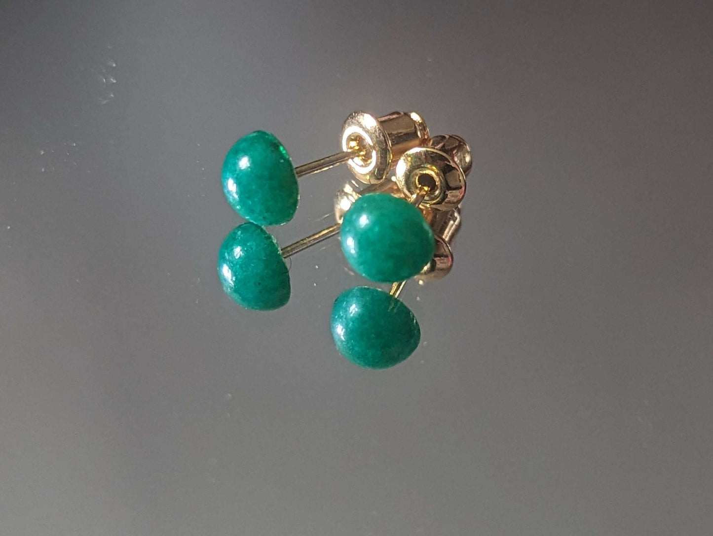 Gold Plated Gemstone Studs image 2