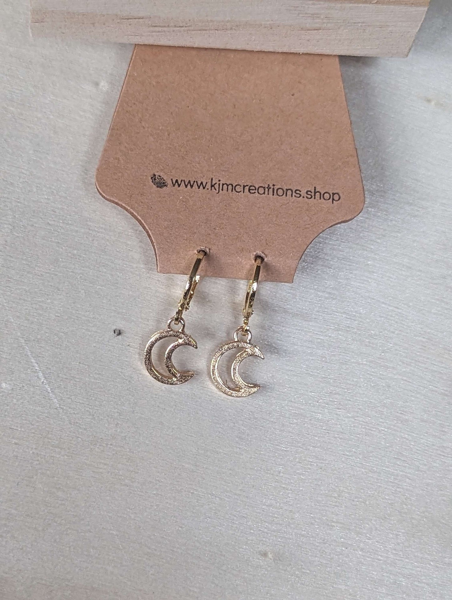 Gold studded hoops image 2