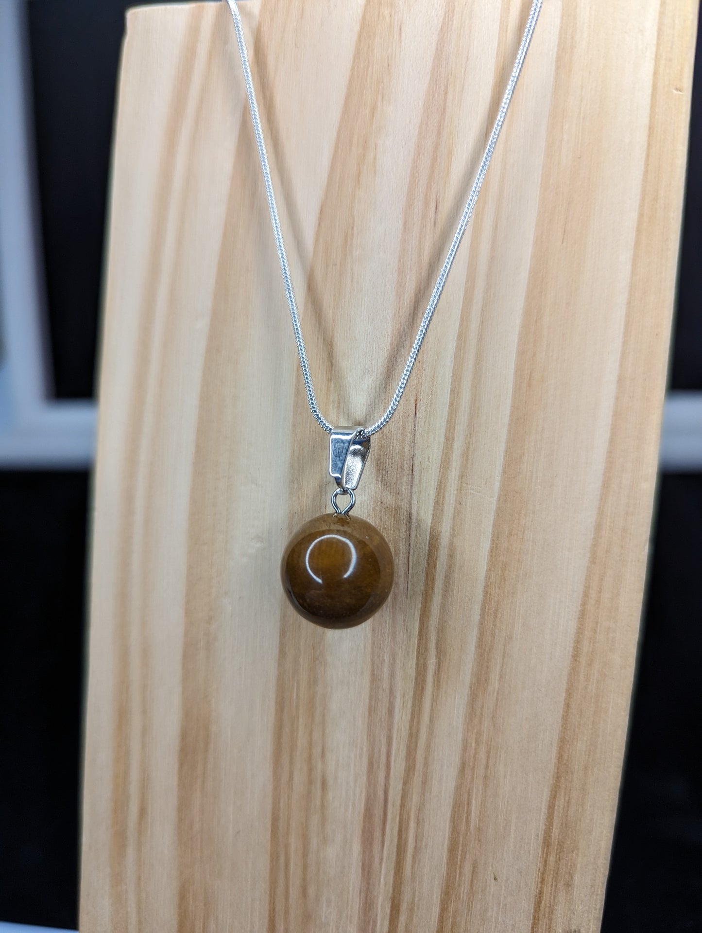Sphere gemstone necklace image 2
