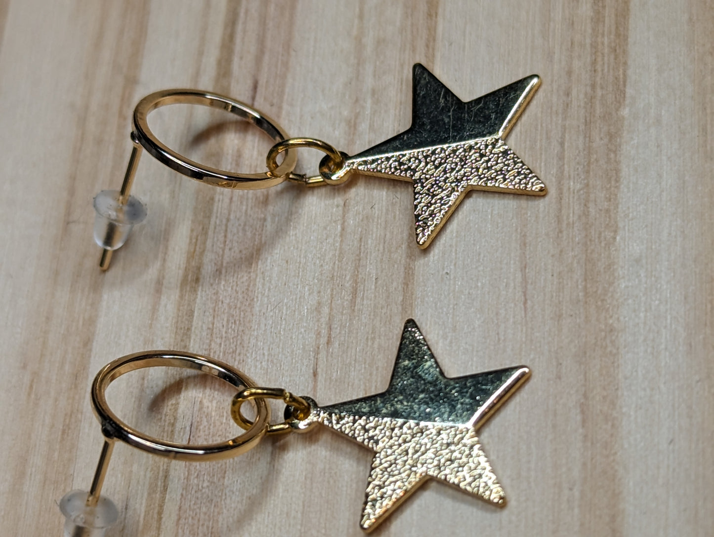 Gold Star Earrings image 1