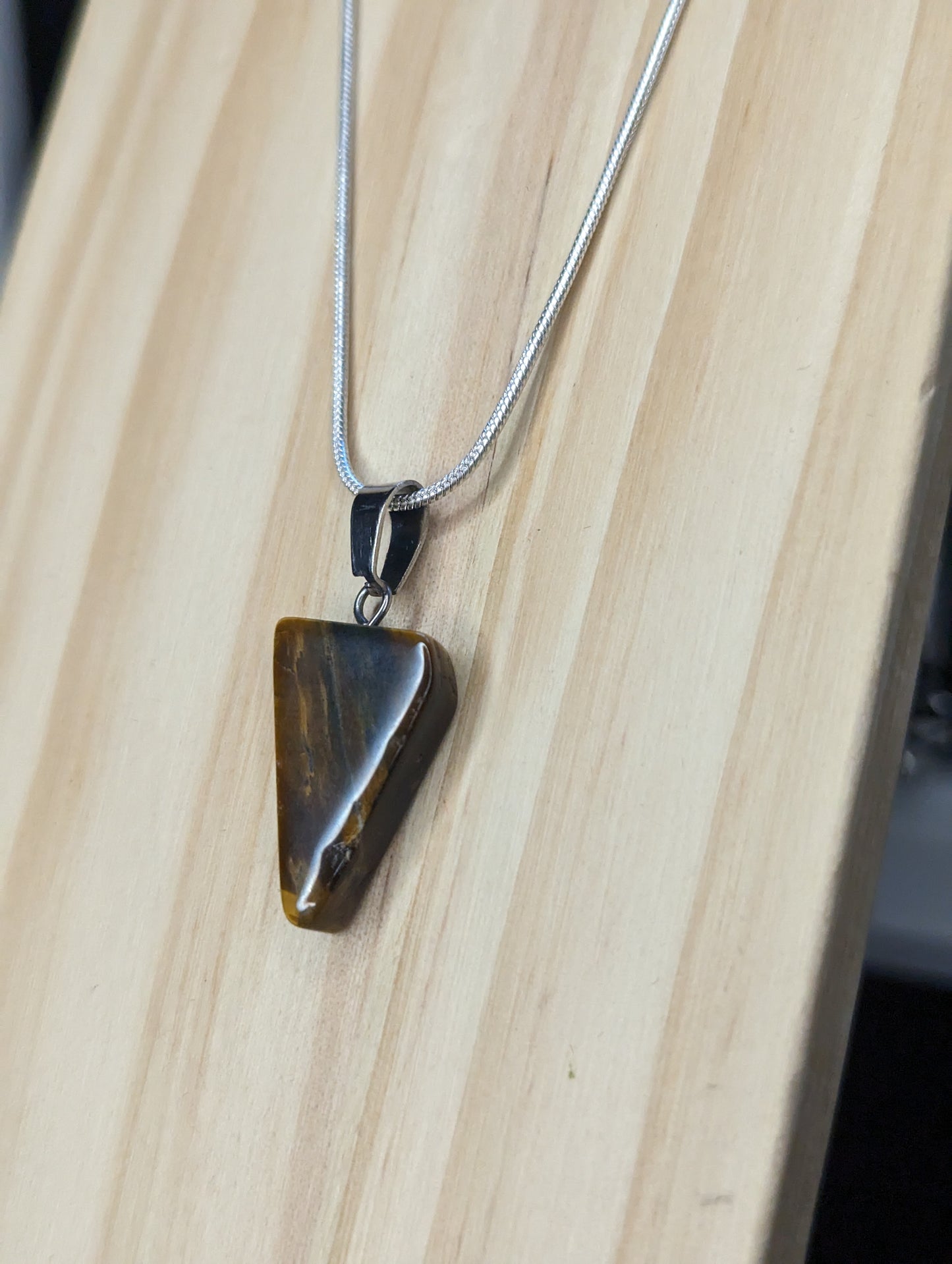 Triangle Gemstone Necklace image 4