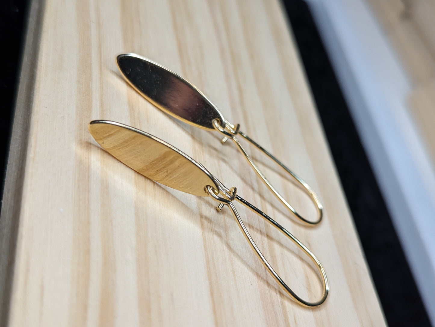 Gold Oval Earrings image 3