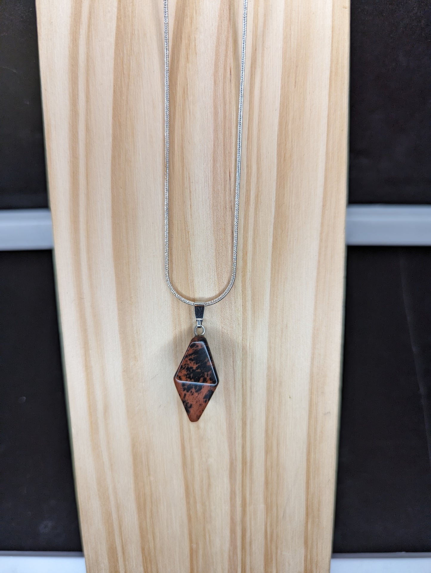 Diamond Point Gemstone Necklace image 4