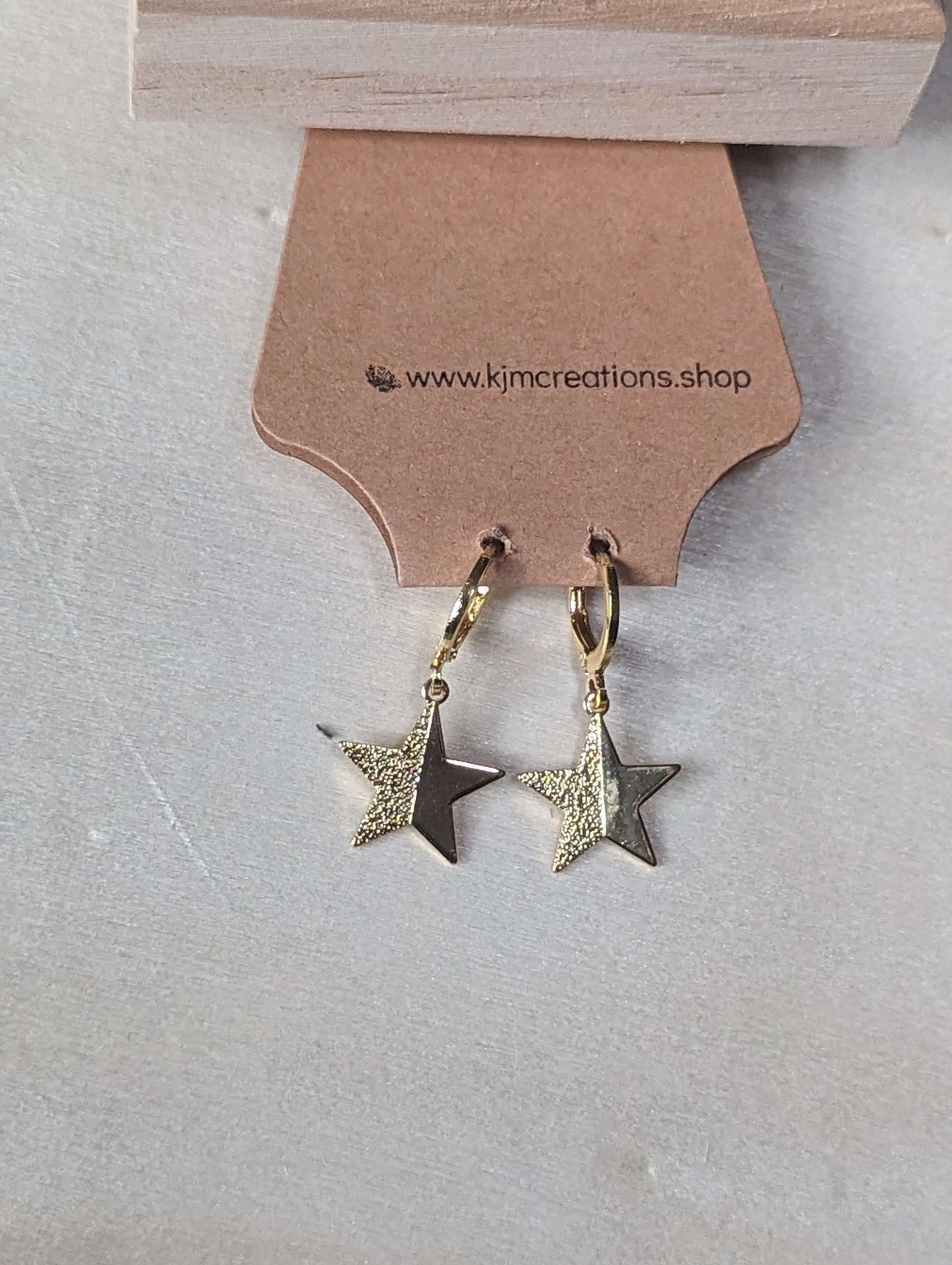 Gold studded hoops image 1