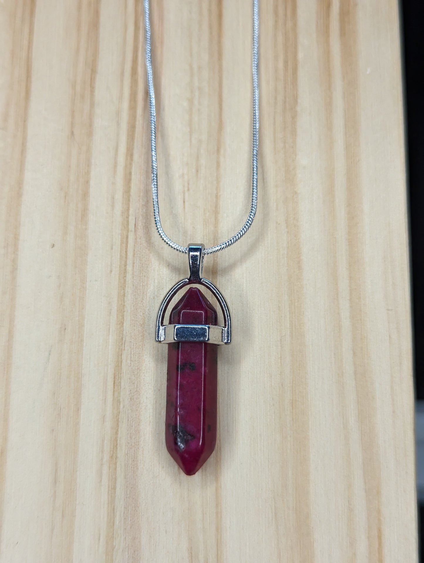 Bullet gemstone necklace image 2