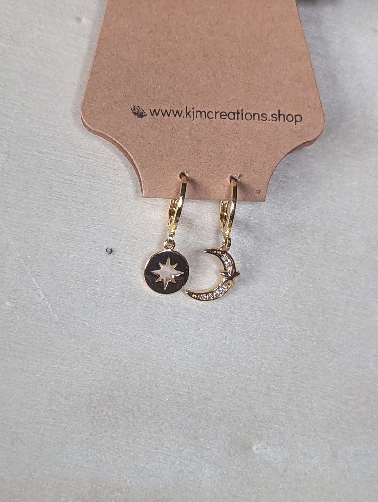 Gold studded hoops image 4