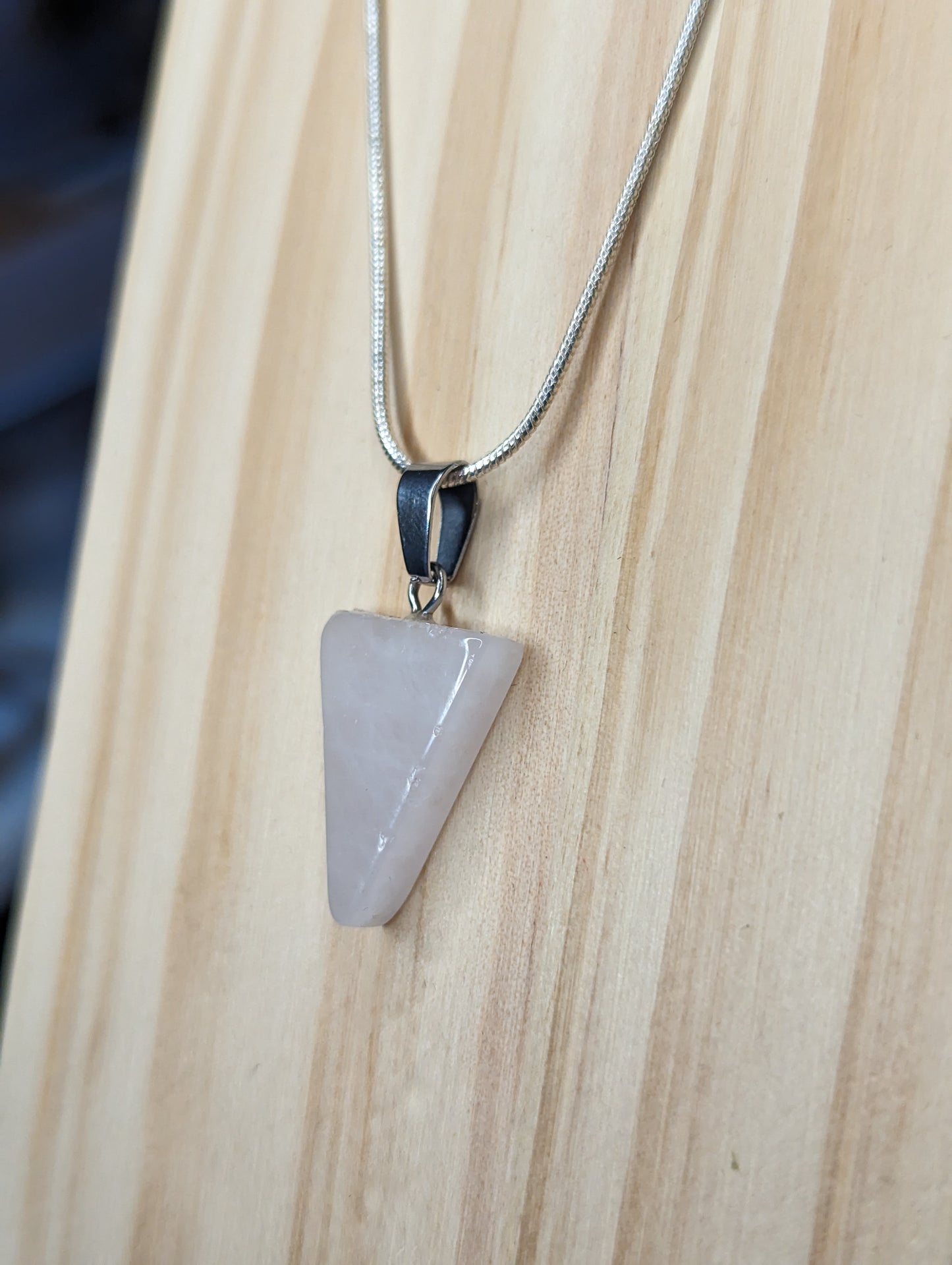 Triangle Gemstone Necklace image 2