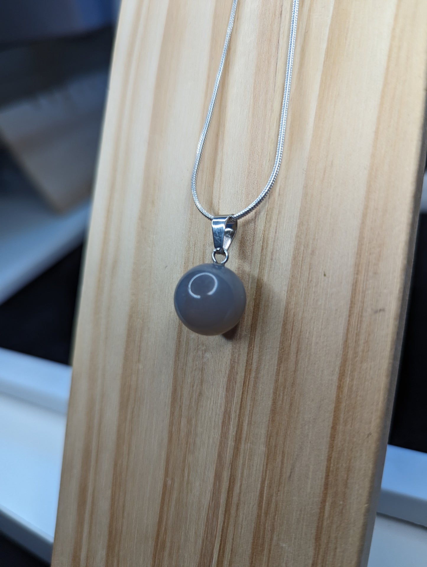 Sphere gemstone necklace image 4