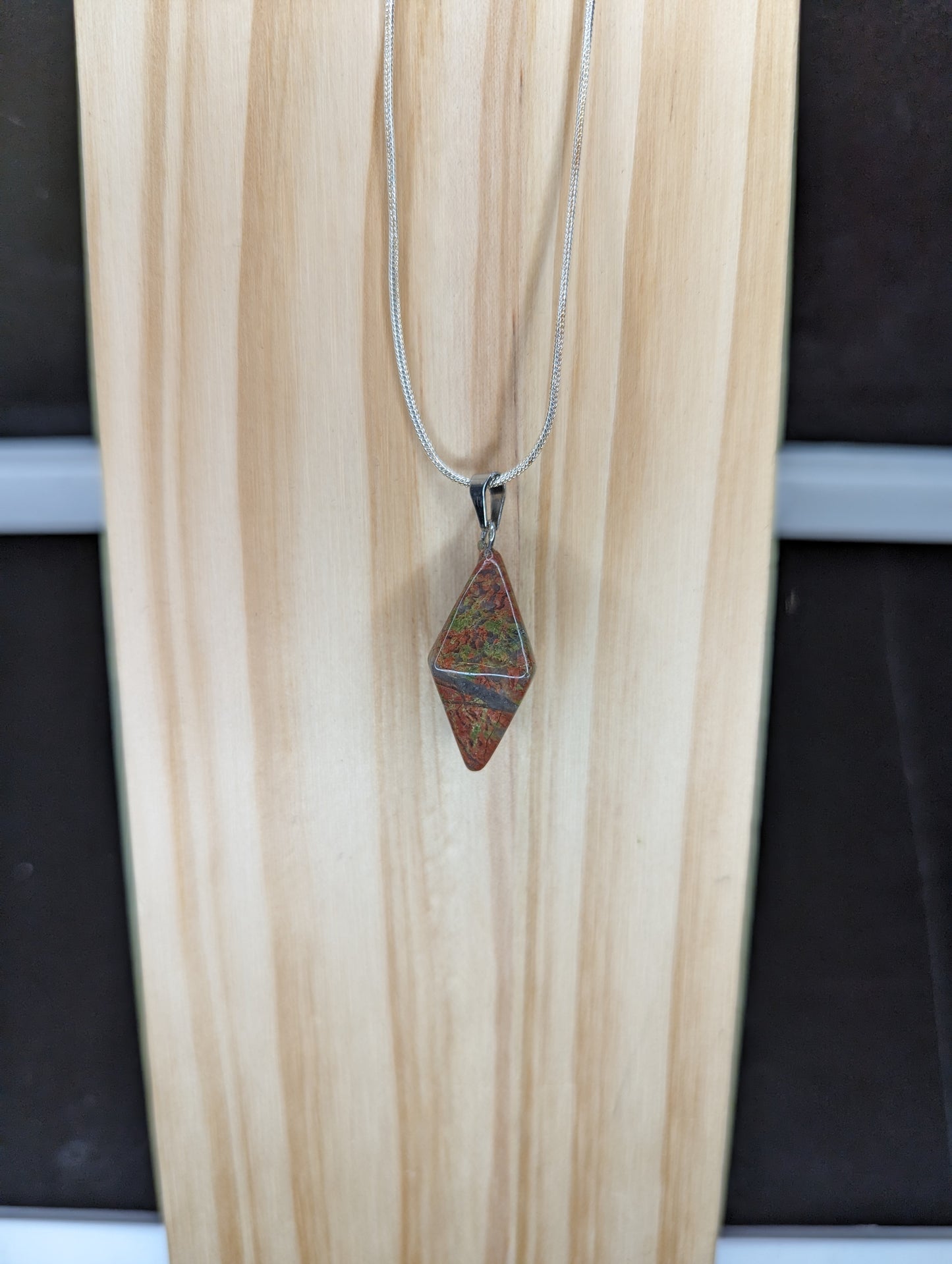 Diamond Point Gemstone Necklace image 3