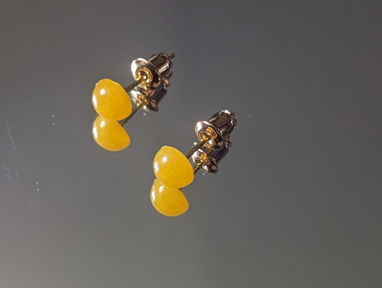 Gold Plated Gemstone Studs image 0