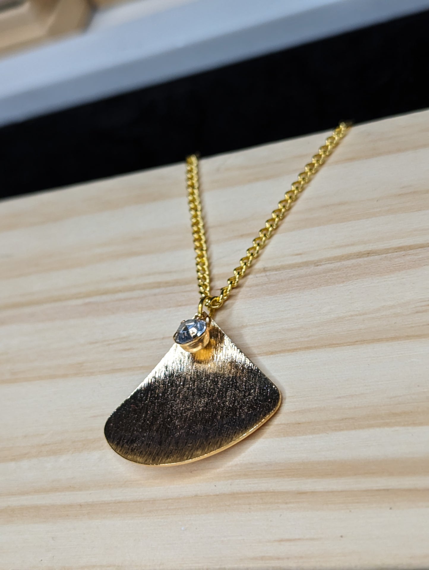 Gold Fan Necklace image 1