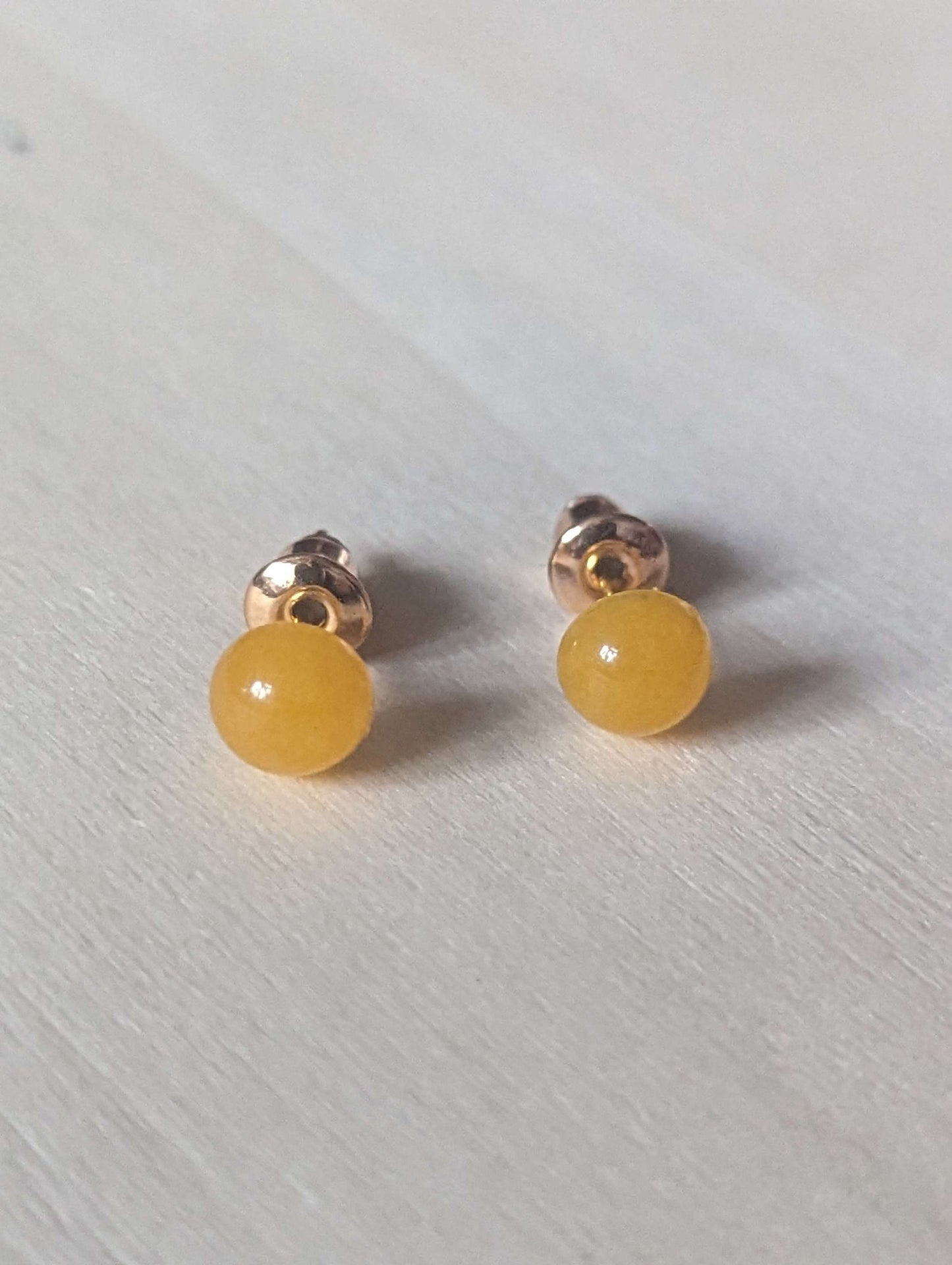 Gold Plated Gemstone Studs image 1