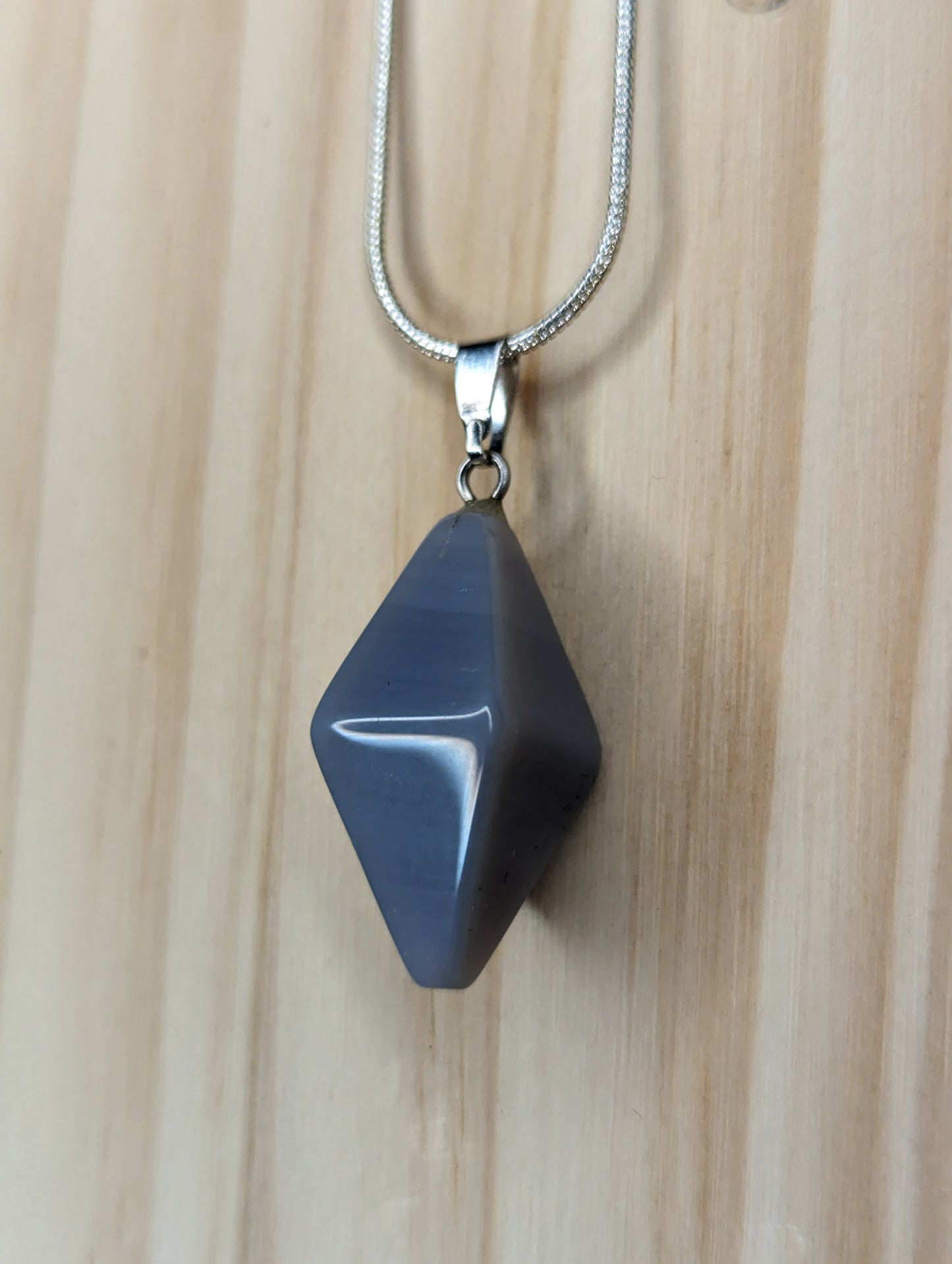 Diamond Point Gemstone Necklace image 1