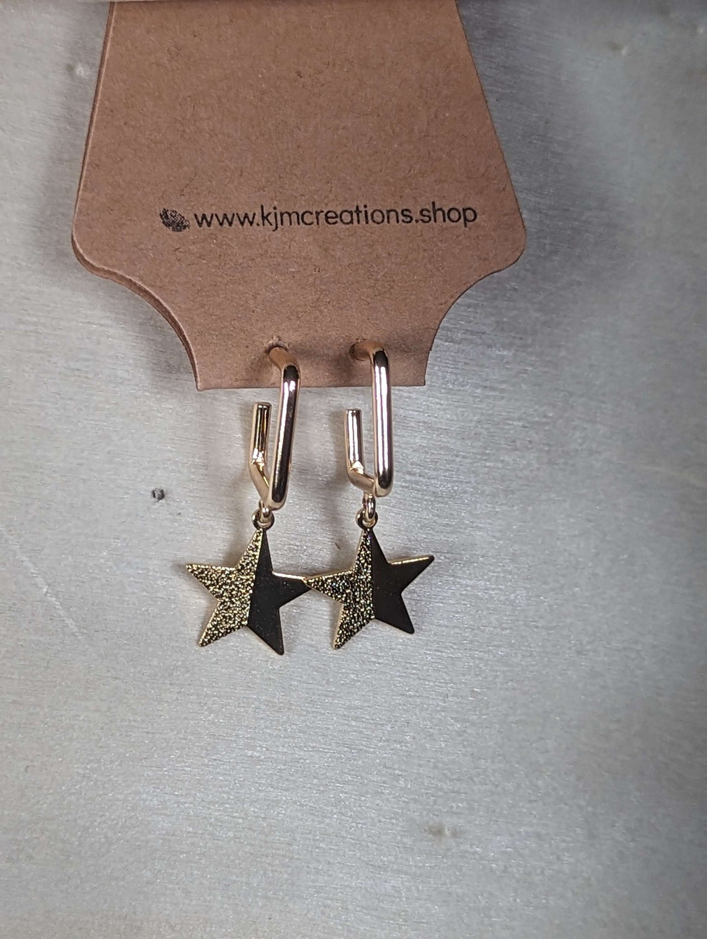 Square studded hoops image 2