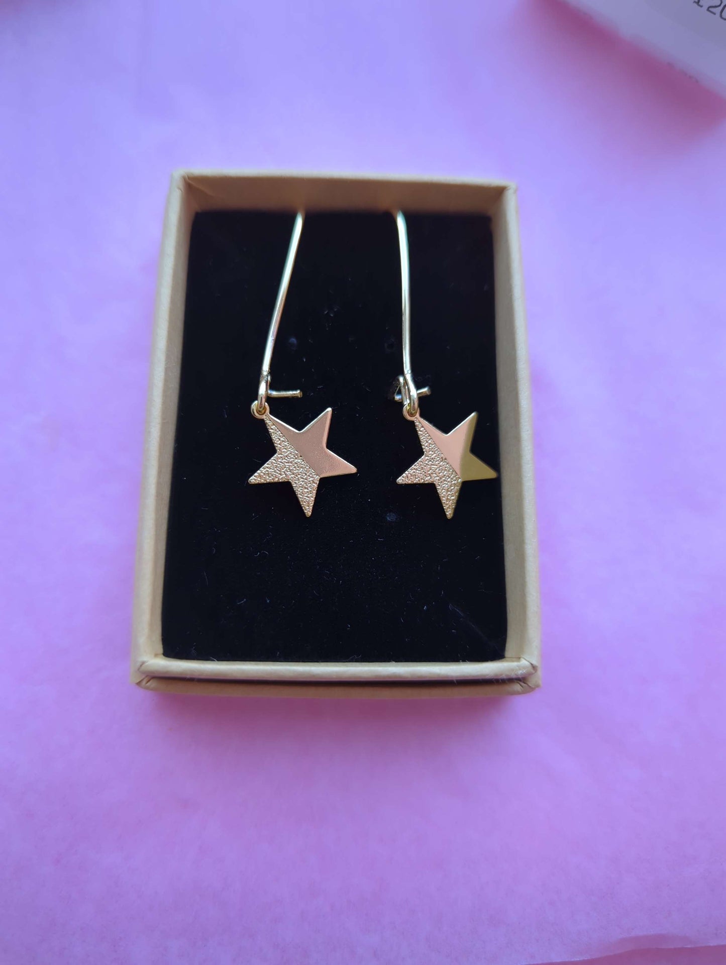 Star hooked earrings image 0