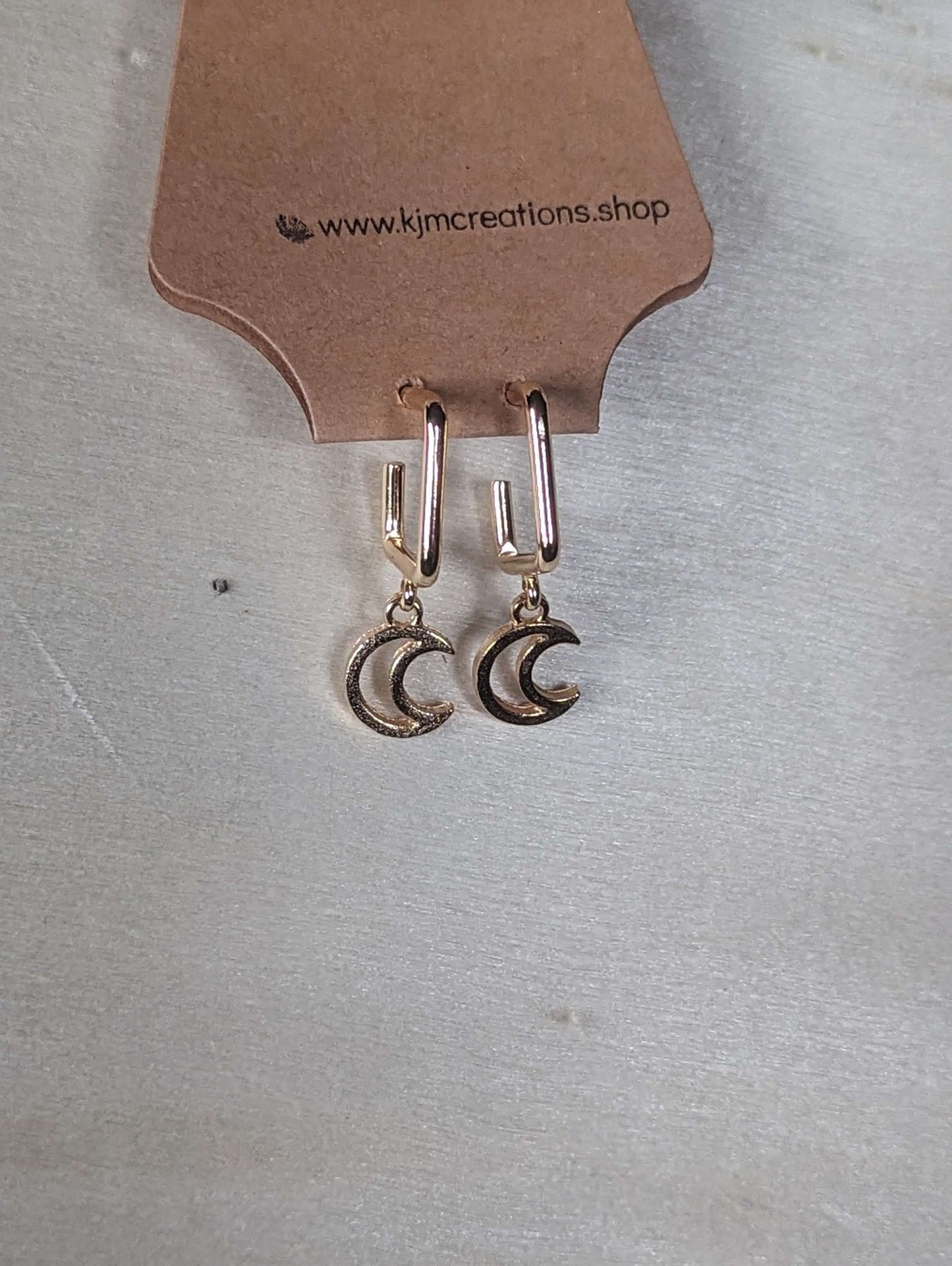 Square studded hoops image 4