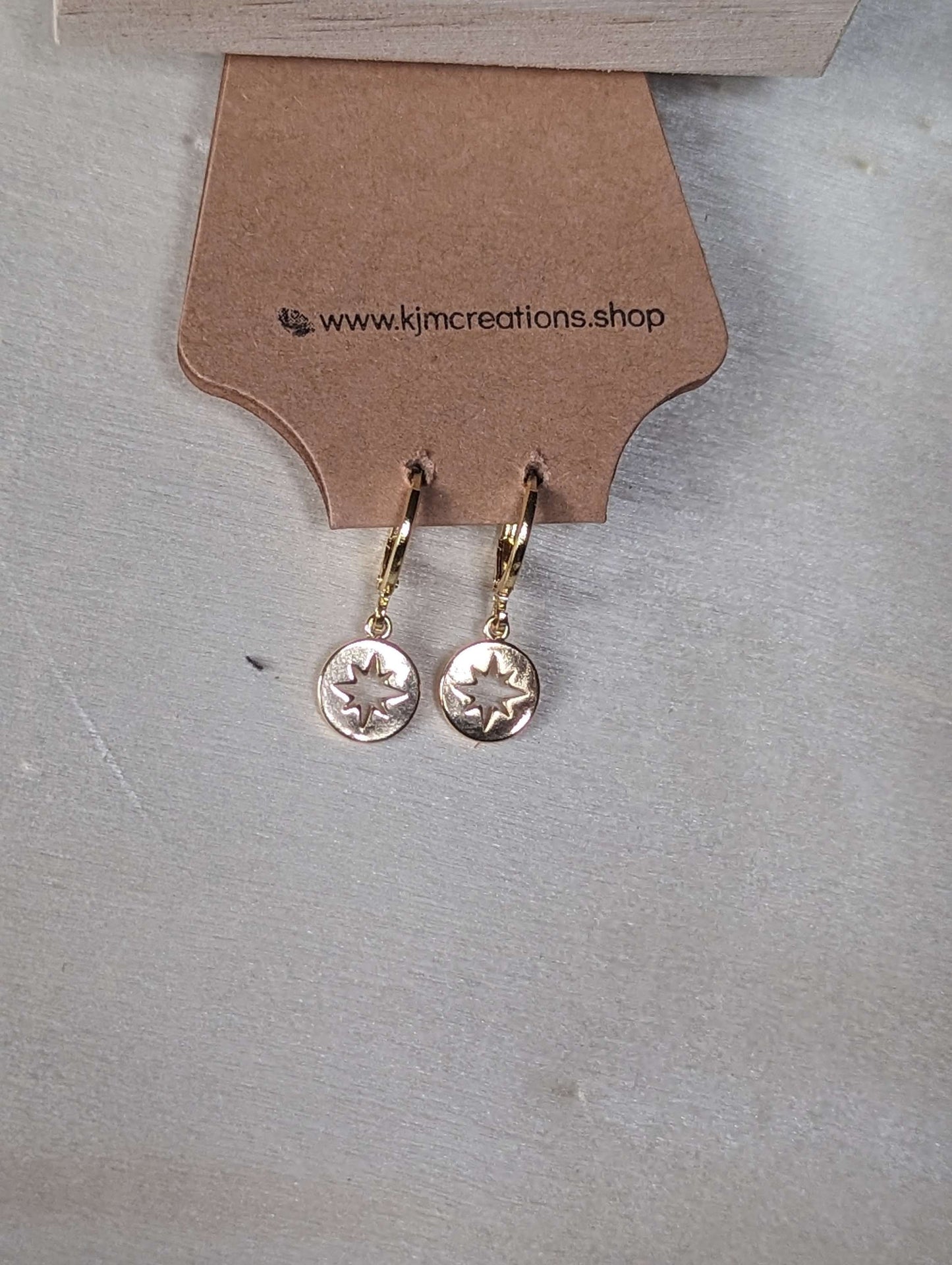 Gold studded hoops image 0
