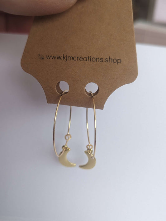 Small moon hoops image 0