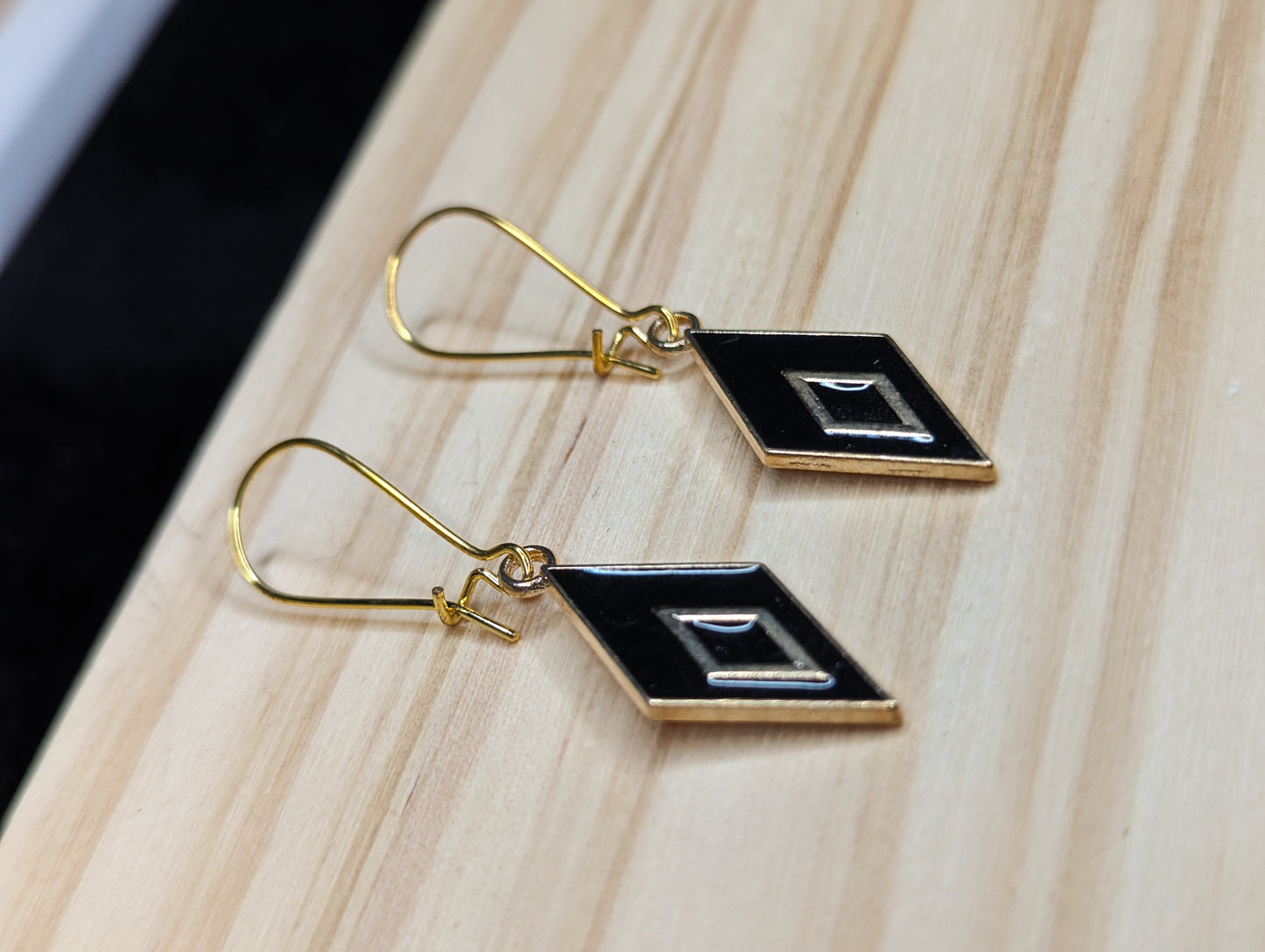 Gold Diamond Earrings image 1