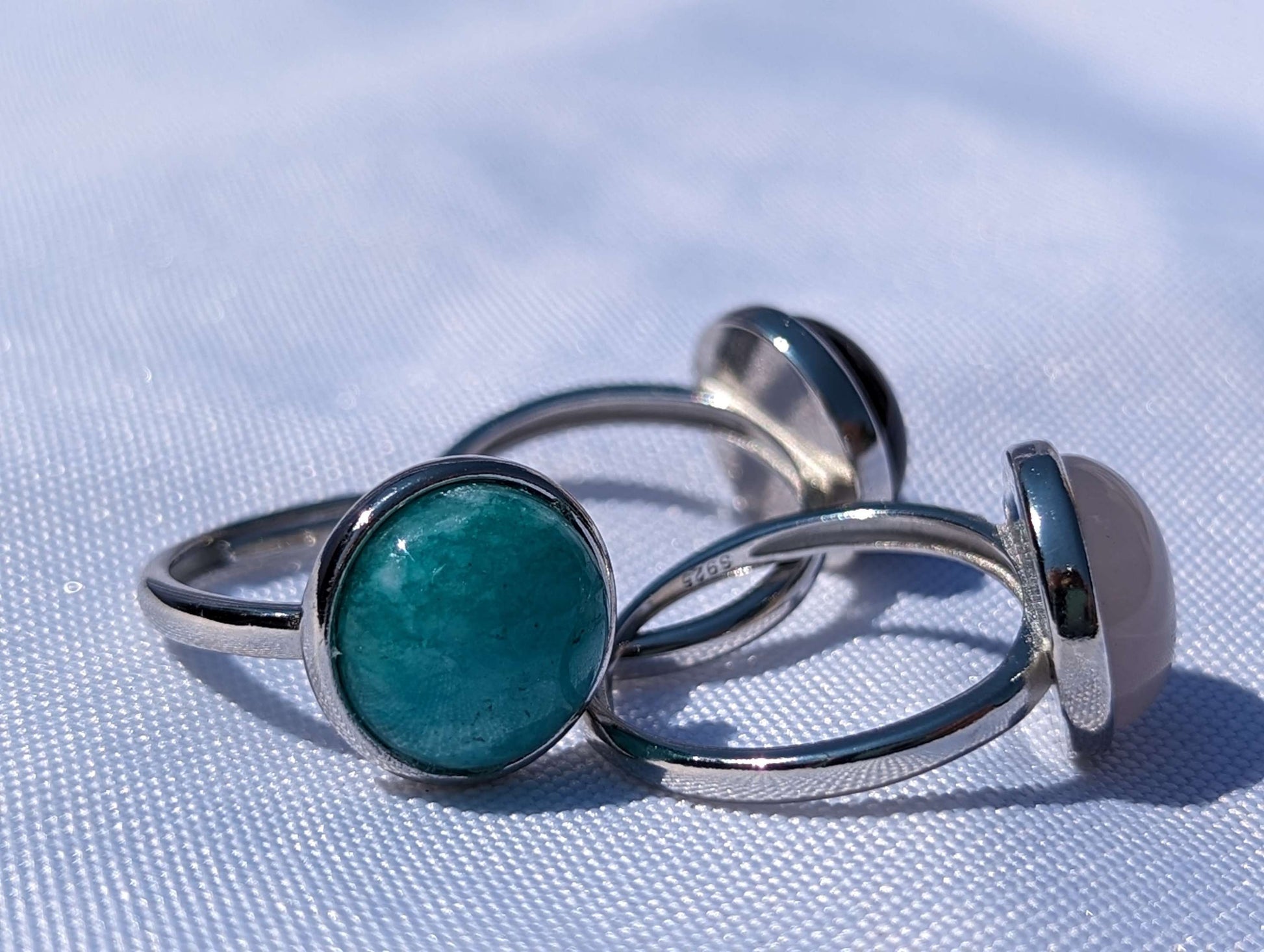 Sterling silver gemstone ring image 2