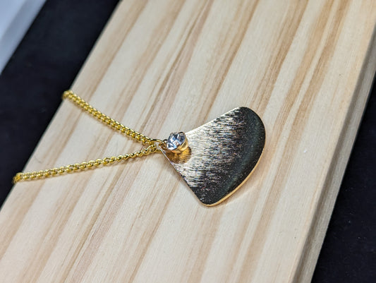 Gold Fan Necklace image 0