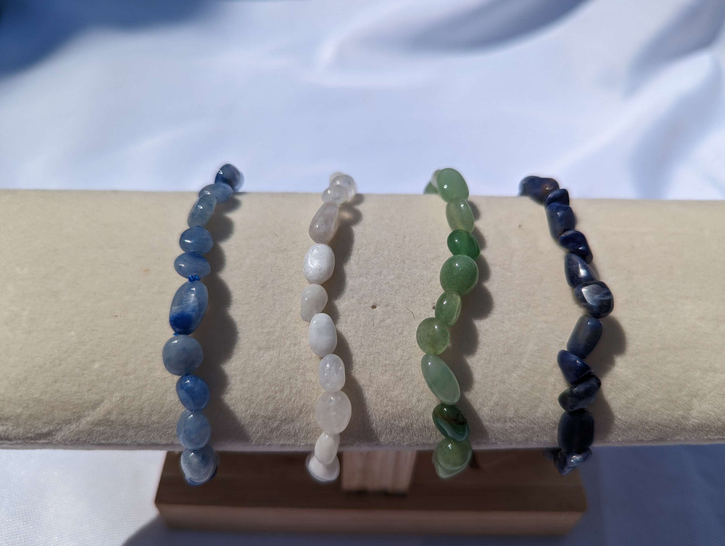 Gemstone nugget bracelets image 0
