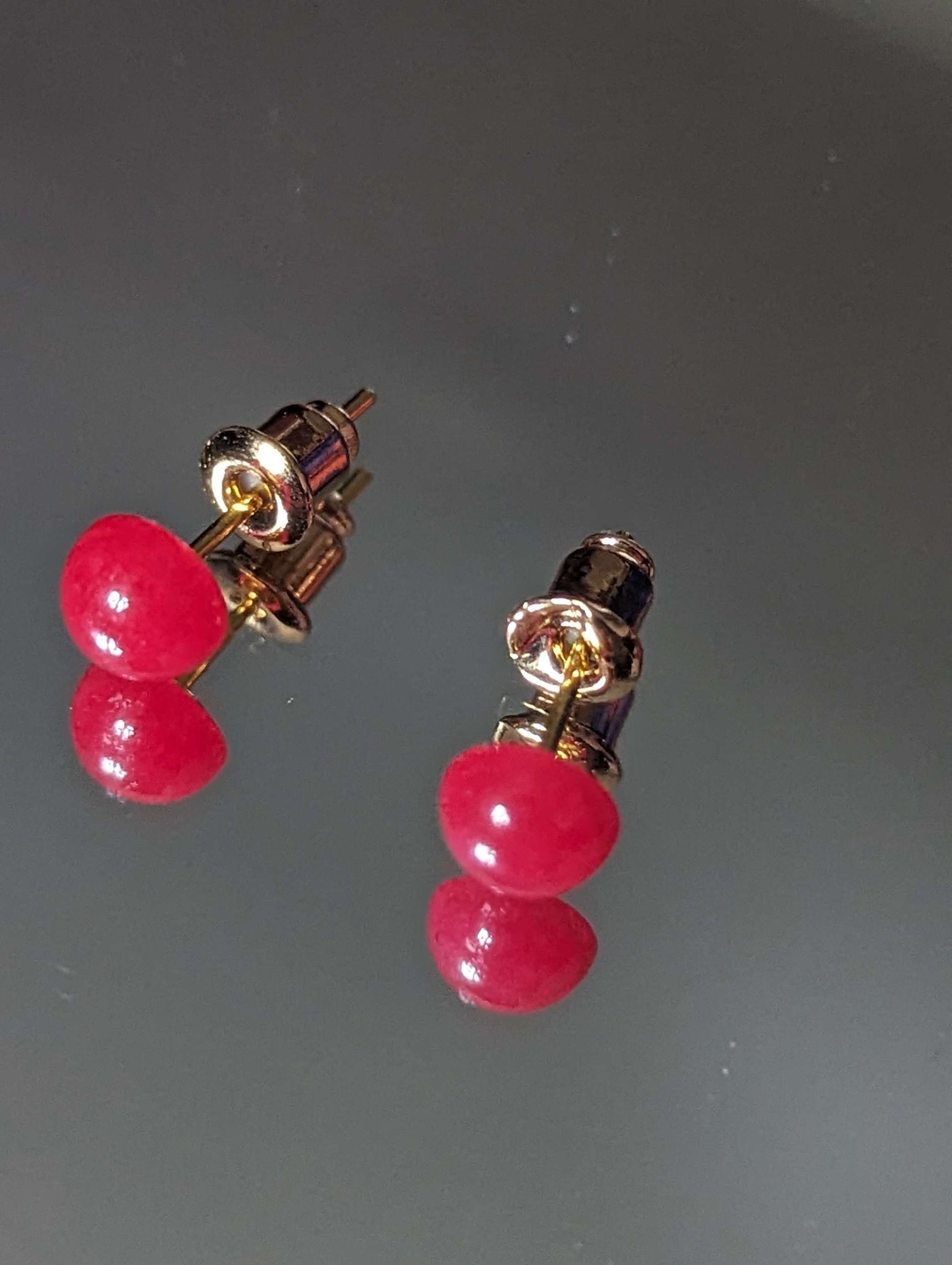 Gold Plated Gemstone Studs image 3
