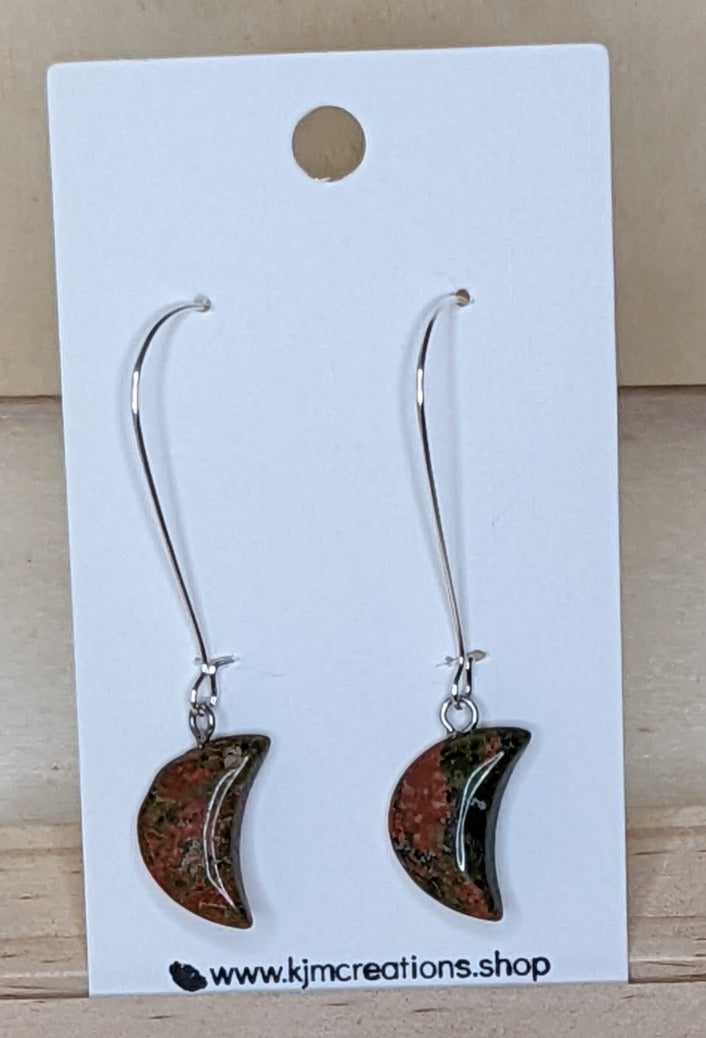 Moon Gemstone Earrings image 1