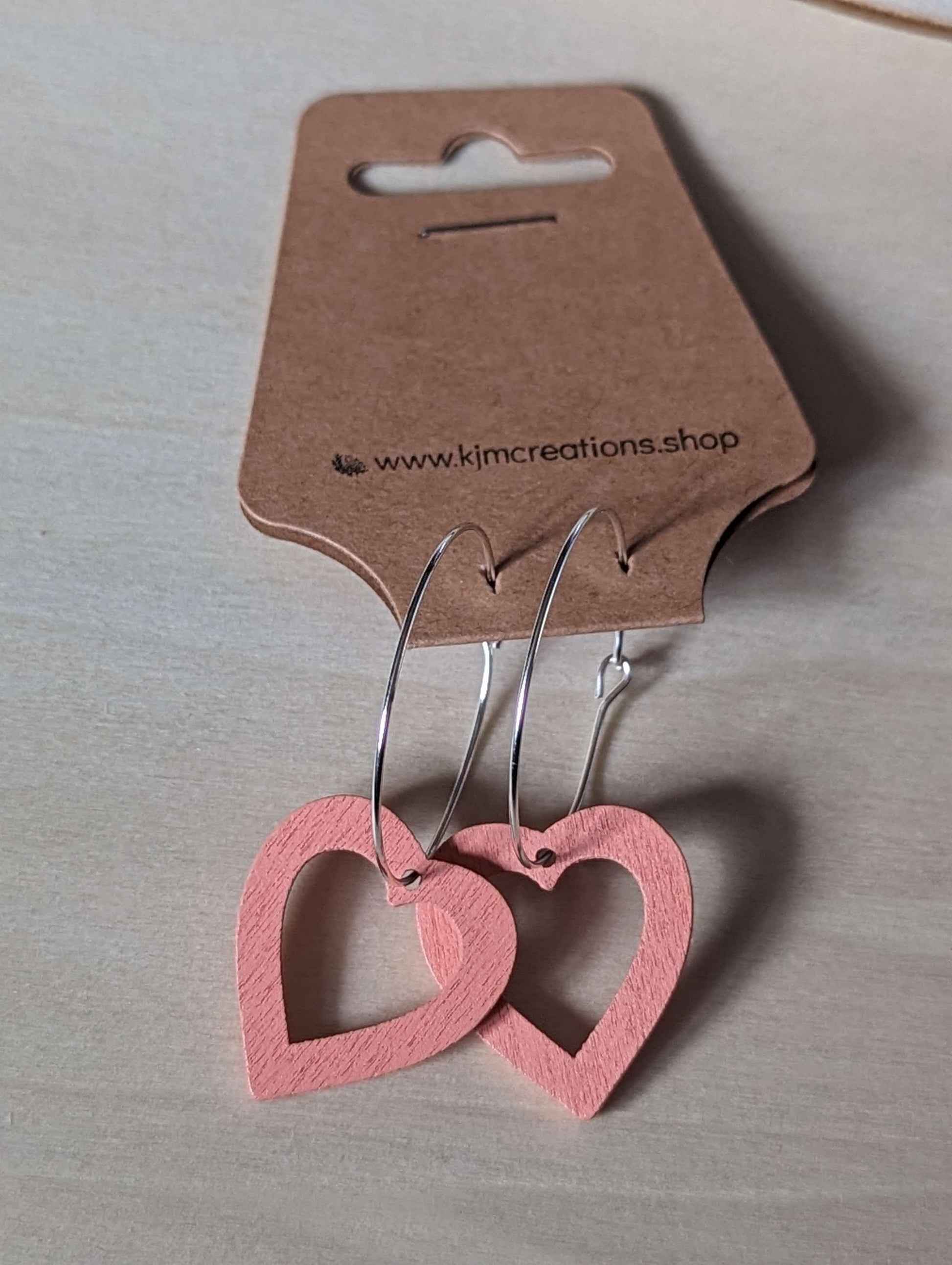 wooden heart hoops image 1