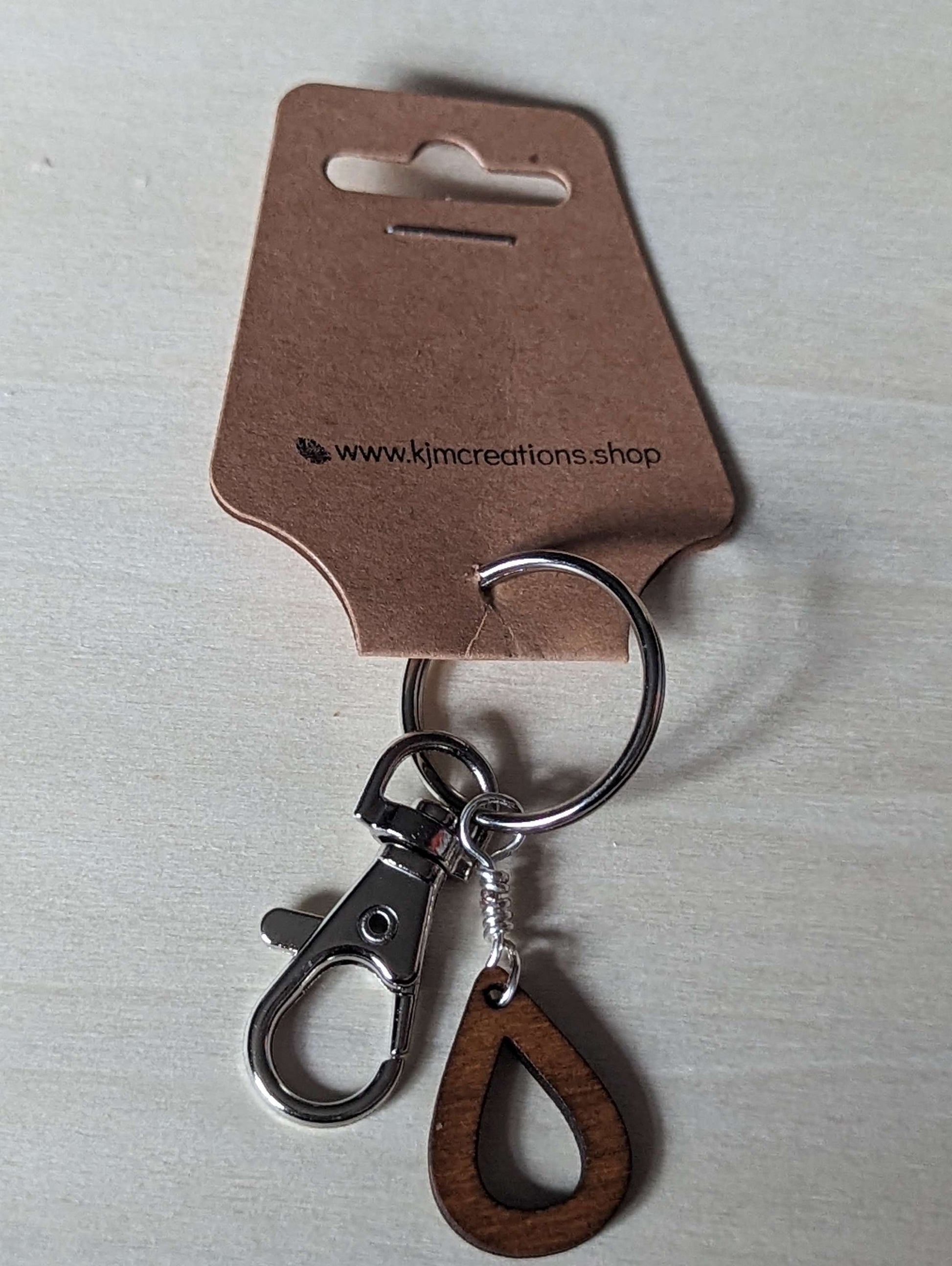 wooden keyring image 1