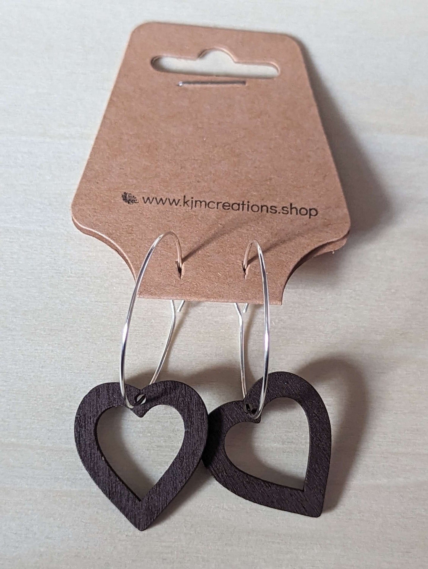 wooden heart hoops image 8