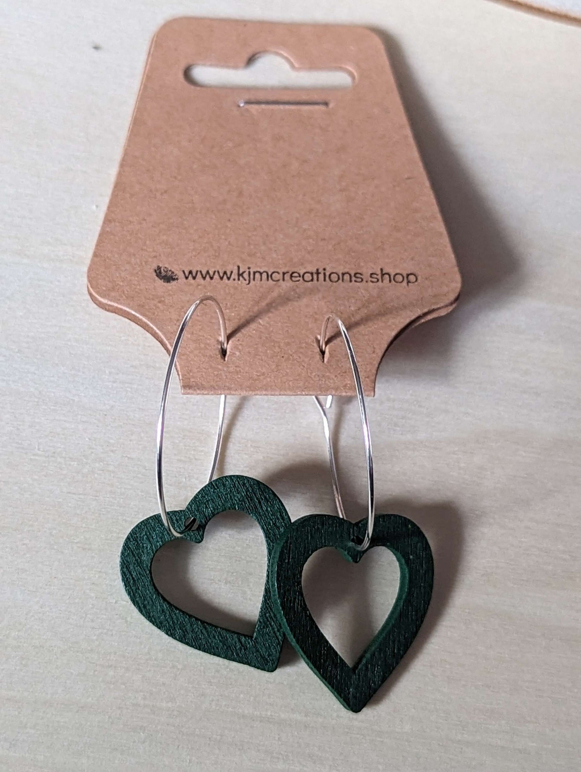 wooden heart hoops image 9