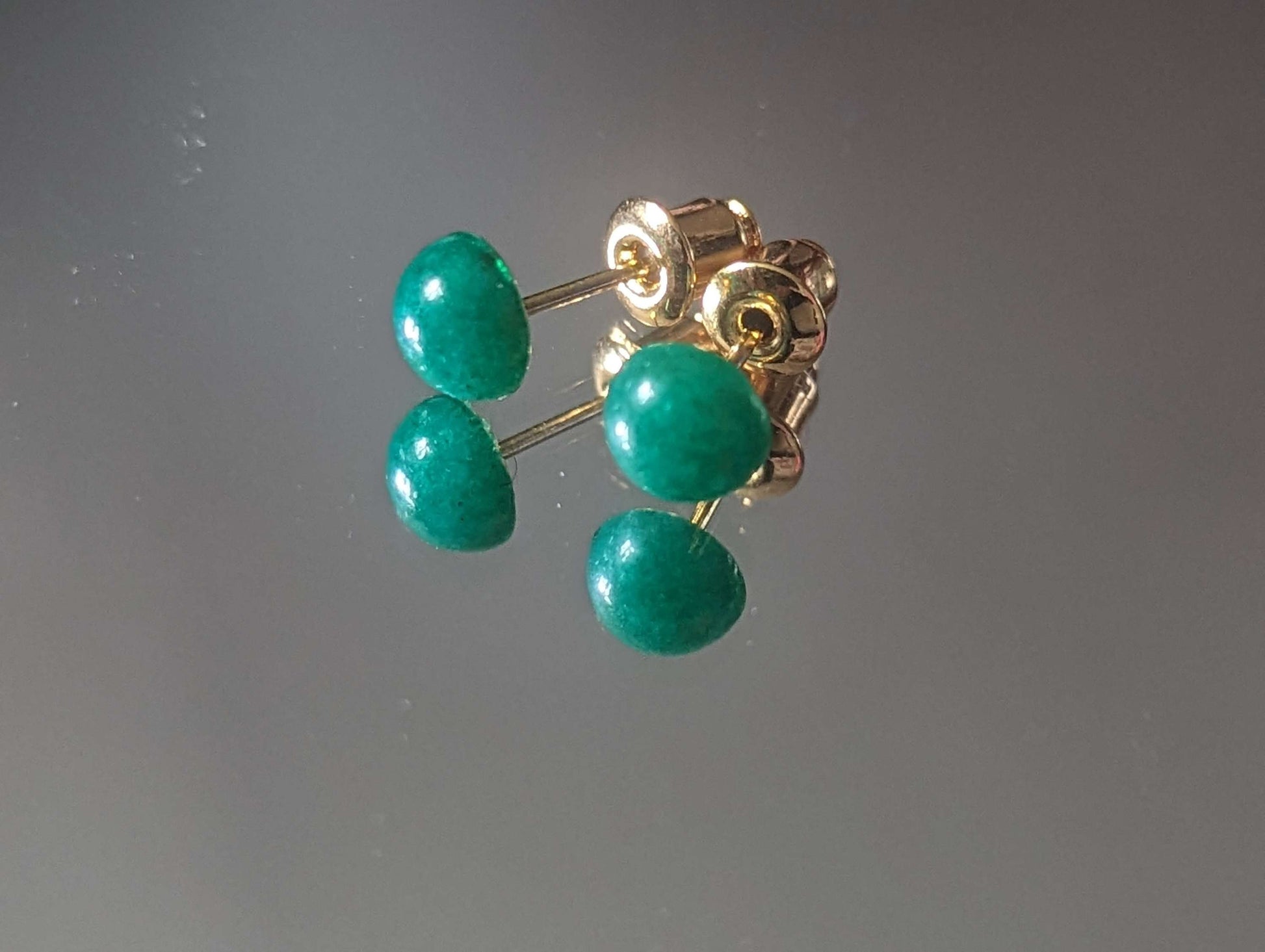 Gold Plated Gemstone Studs image 2