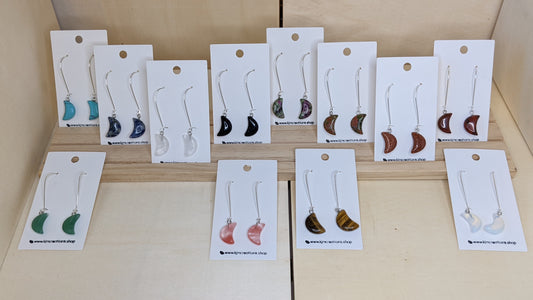 Moon Gemstone Earrings image 0