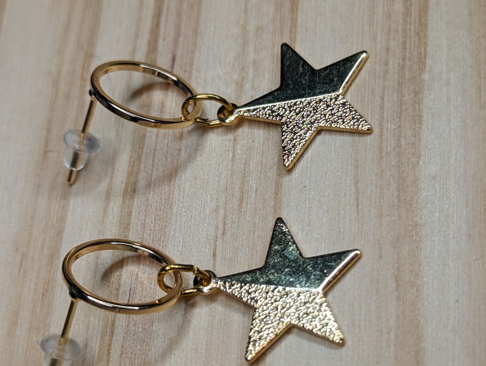 Gold Star Earrings image 1