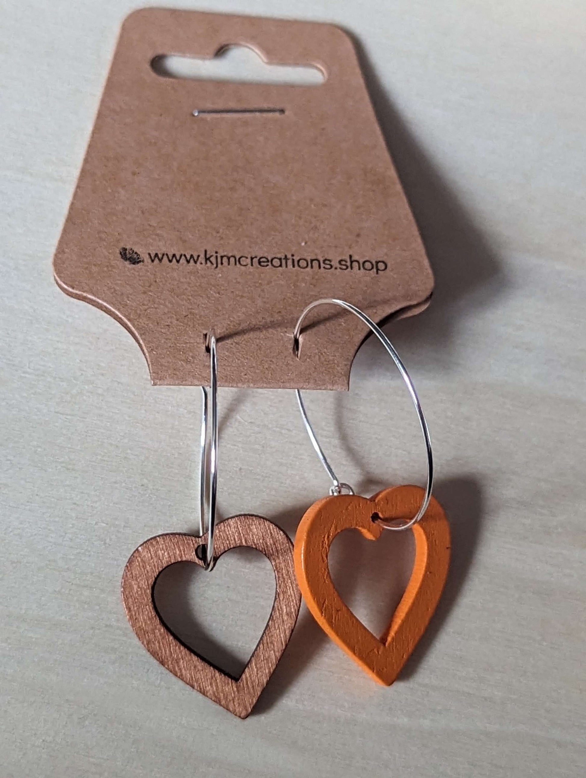 wooden heart hoops image 10