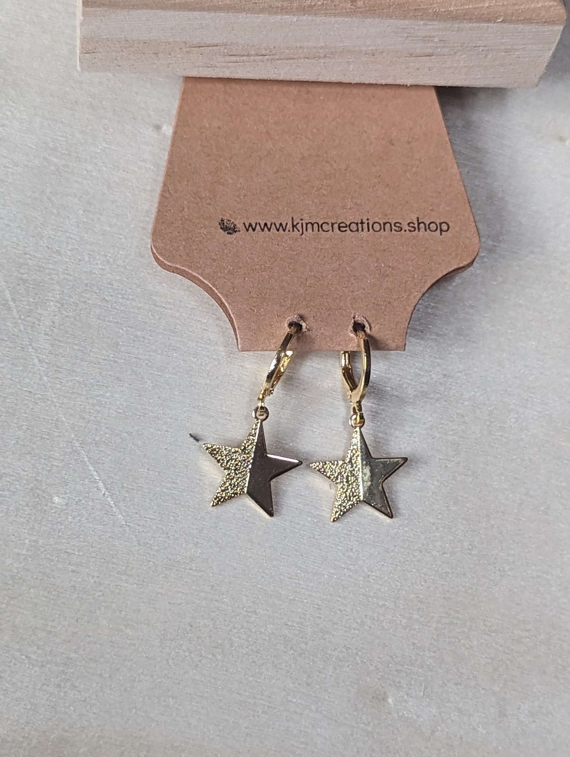 Gold studded hoops image 1