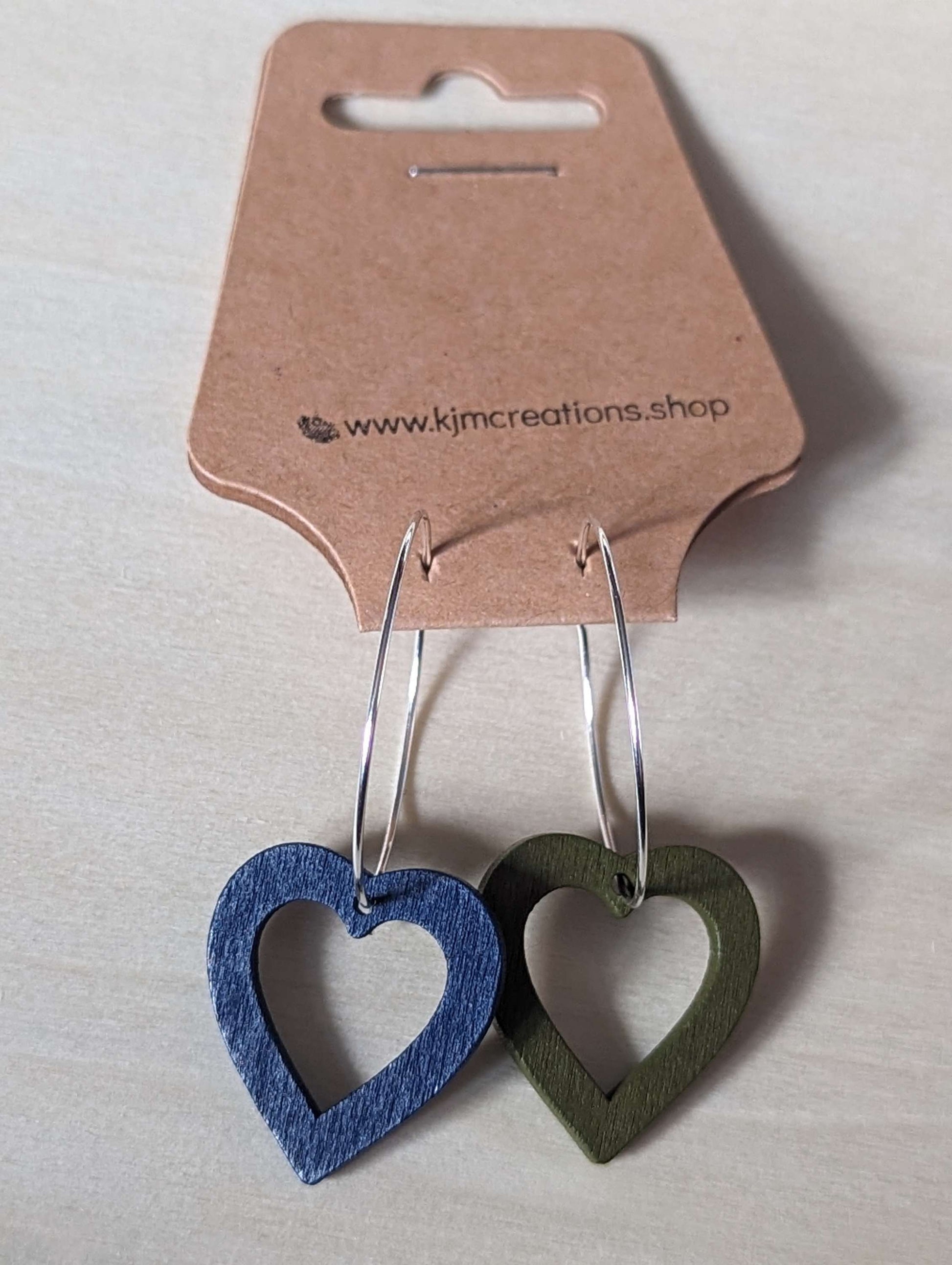 wooden heart hoops image 3