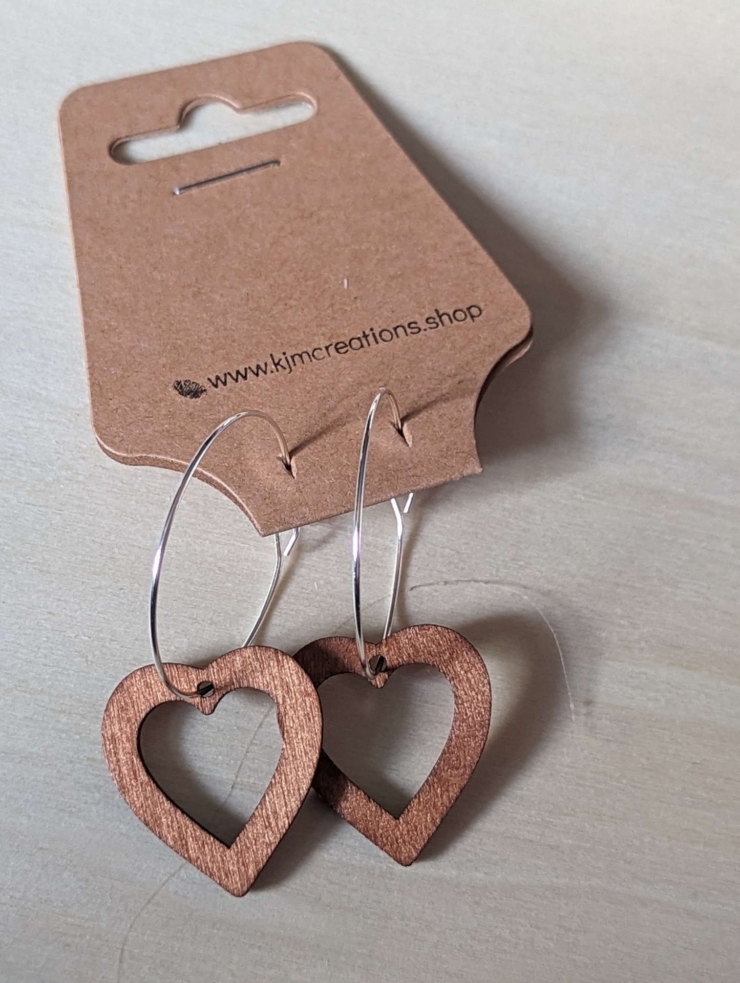 wooden heart hoops image 7
