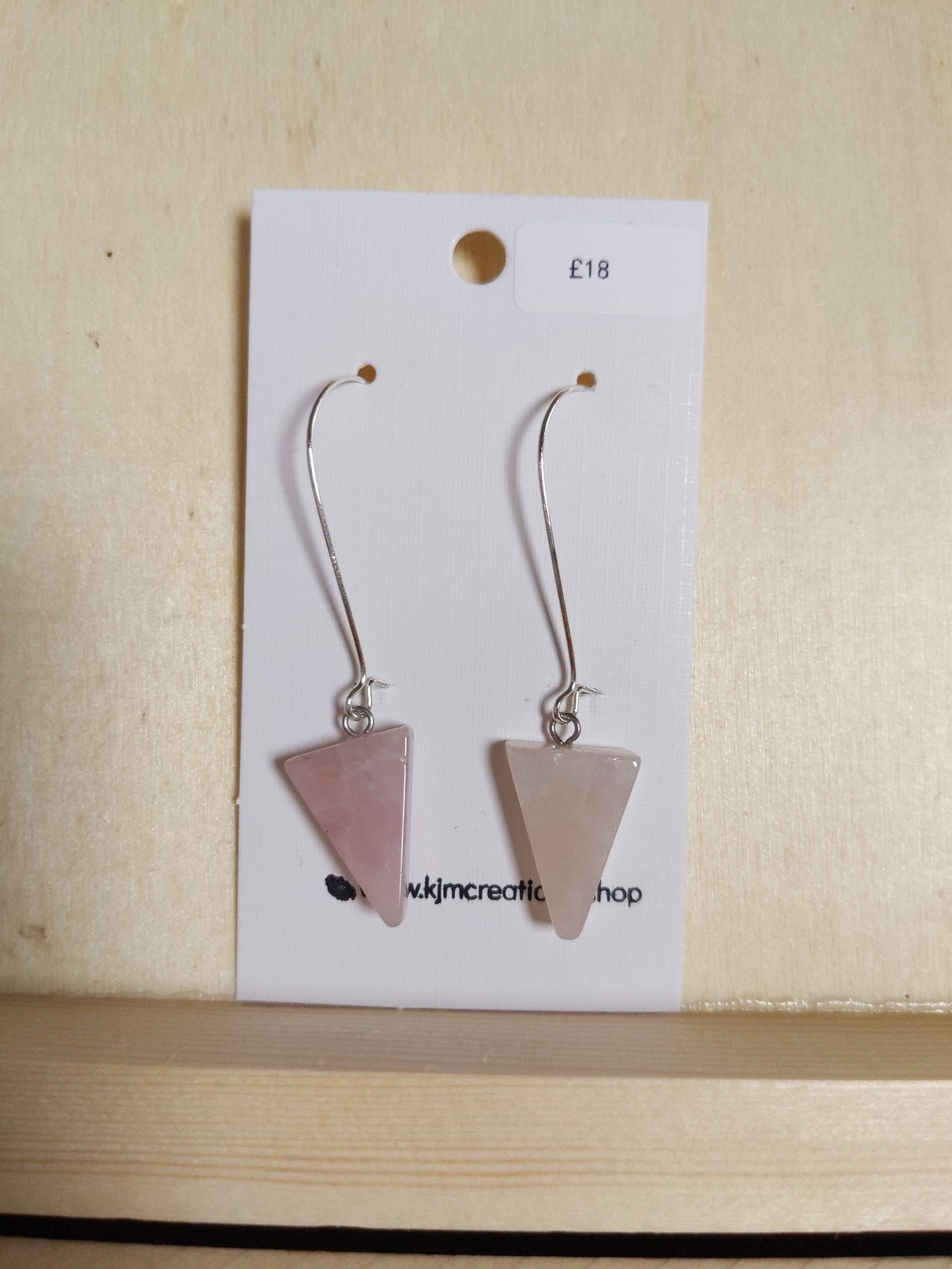 Triangle Gemstone Earrings image 9
